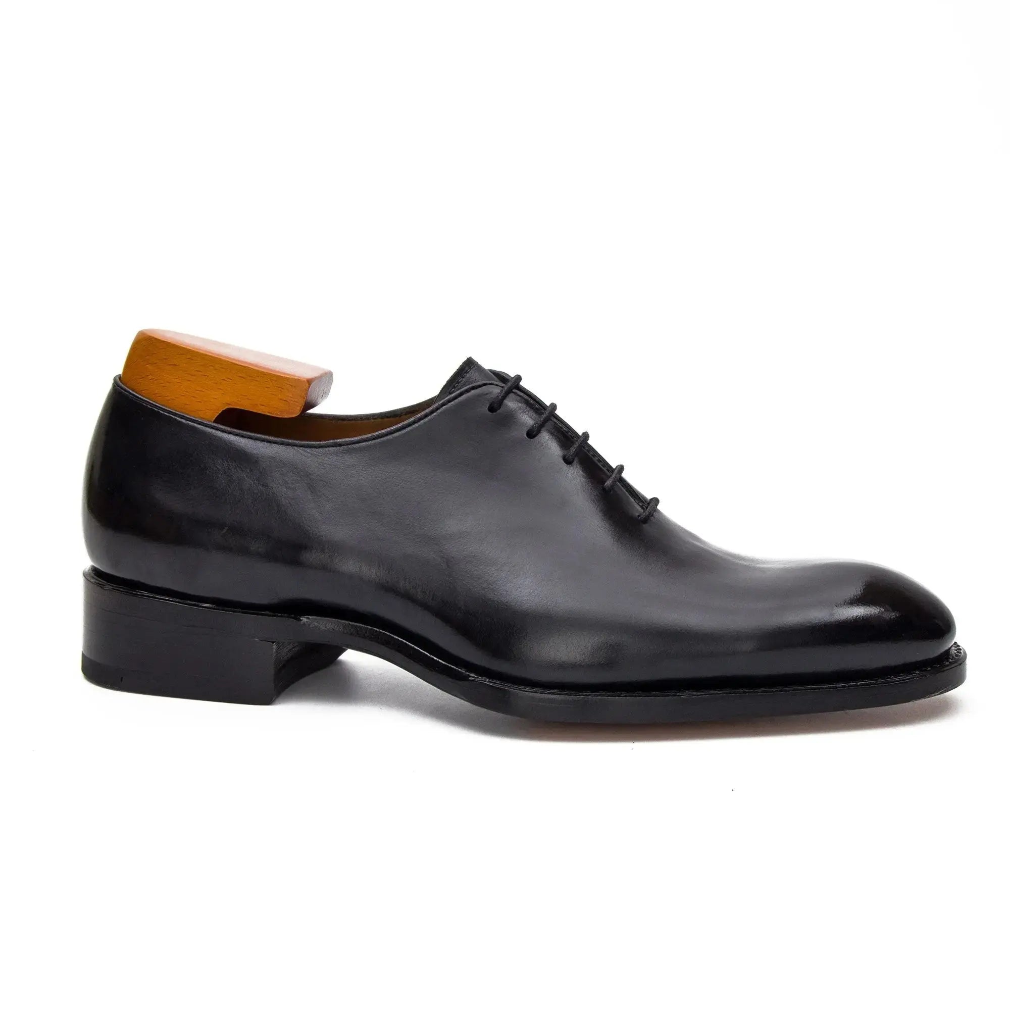 Seamless Goodyear Oxford Dress Shoes Men's Calf Leather Black
