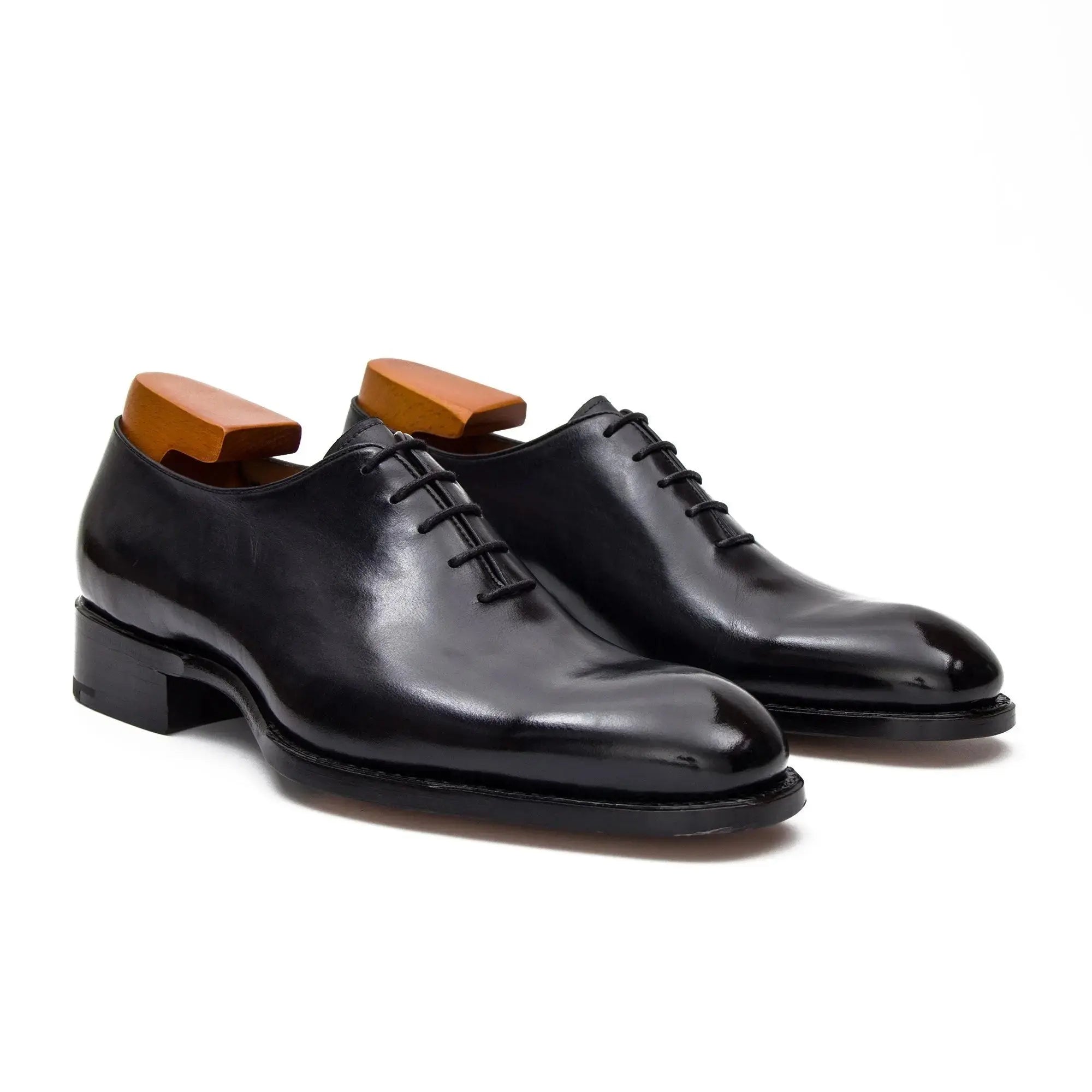 Seamless Goodyear Oxford Dress Shoes Men's Calf Leather Black