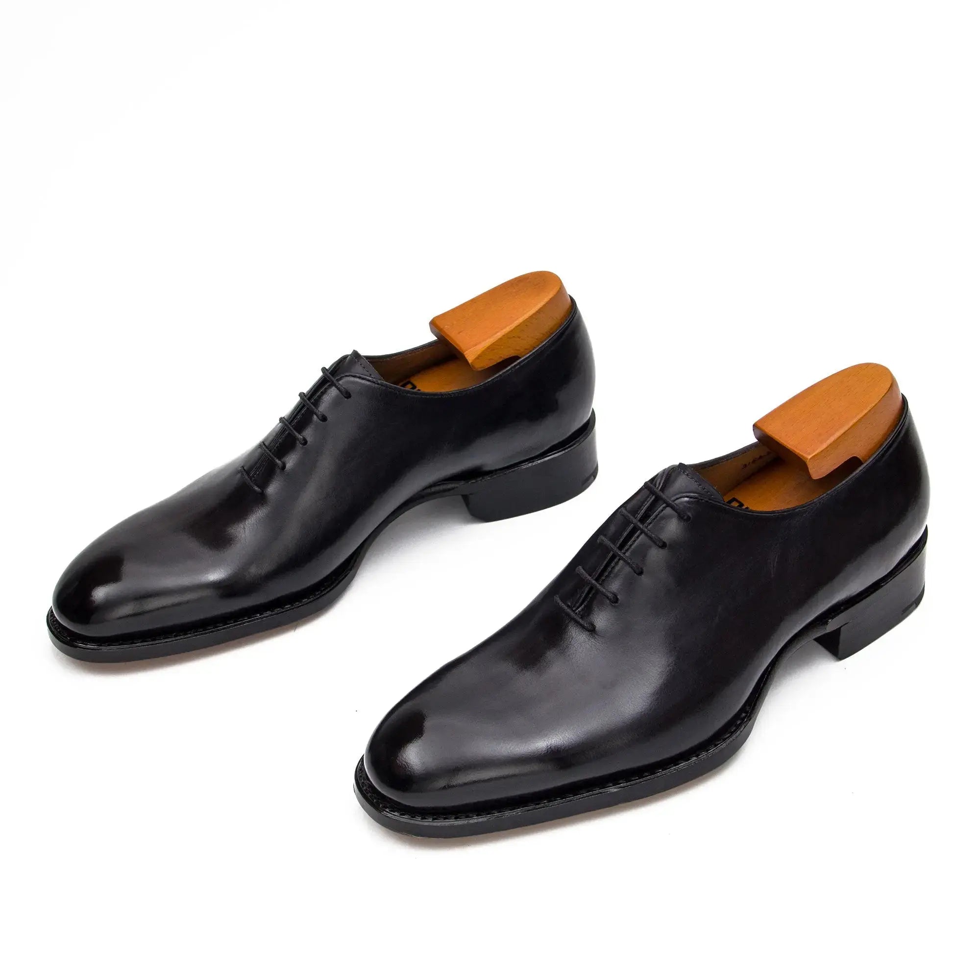 Seamless Goodyear Oxford Dress Shoes Men's Calf Leather Black