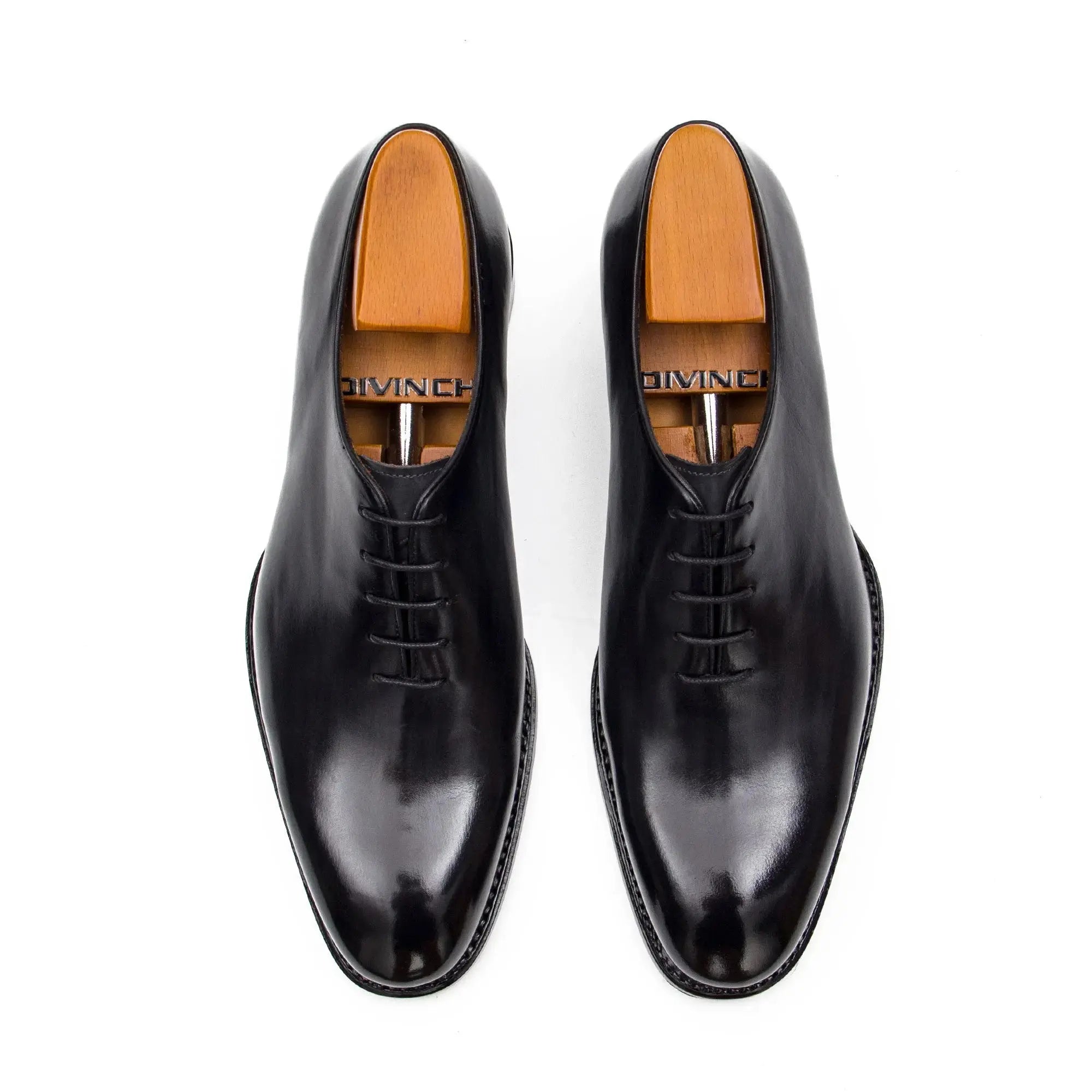 Seamless Goodyear Oxford Dress Shoes Men's Calf Leather Black