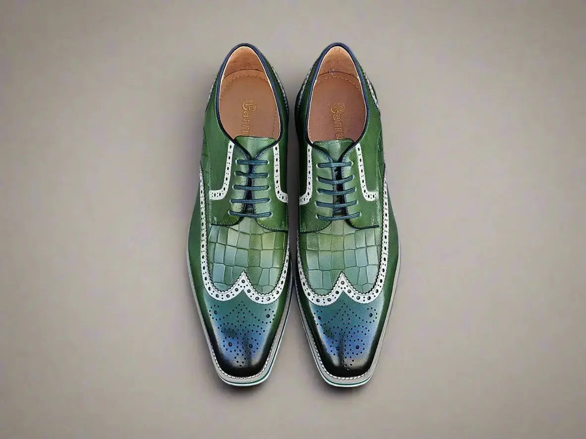 Carrucci Shoes Gorgeous Lace Up Oxford Men’s Leather KS51535