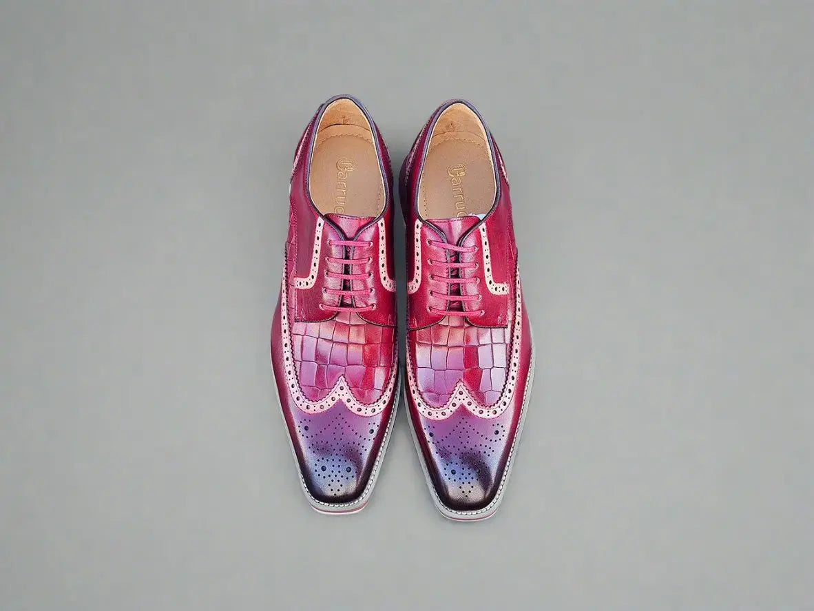 Carrucci Shoes Gorgeous Lace Up Oxford Men’s Leather KS51535