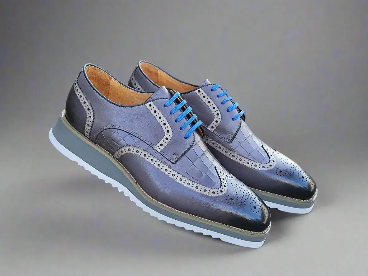 Carrucci Shoes Gorgeous Lace Up Oxford Men’s Leather KS51535