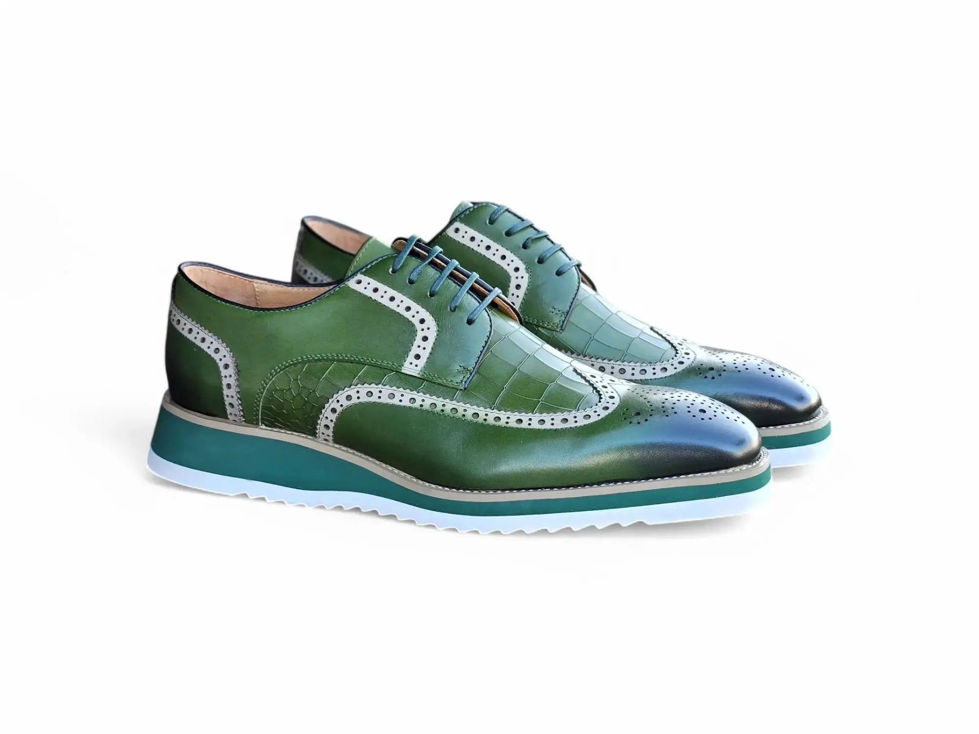 Carrucci Shoes Gorgeous Lace Up Oxford Men’s Leather KS51535