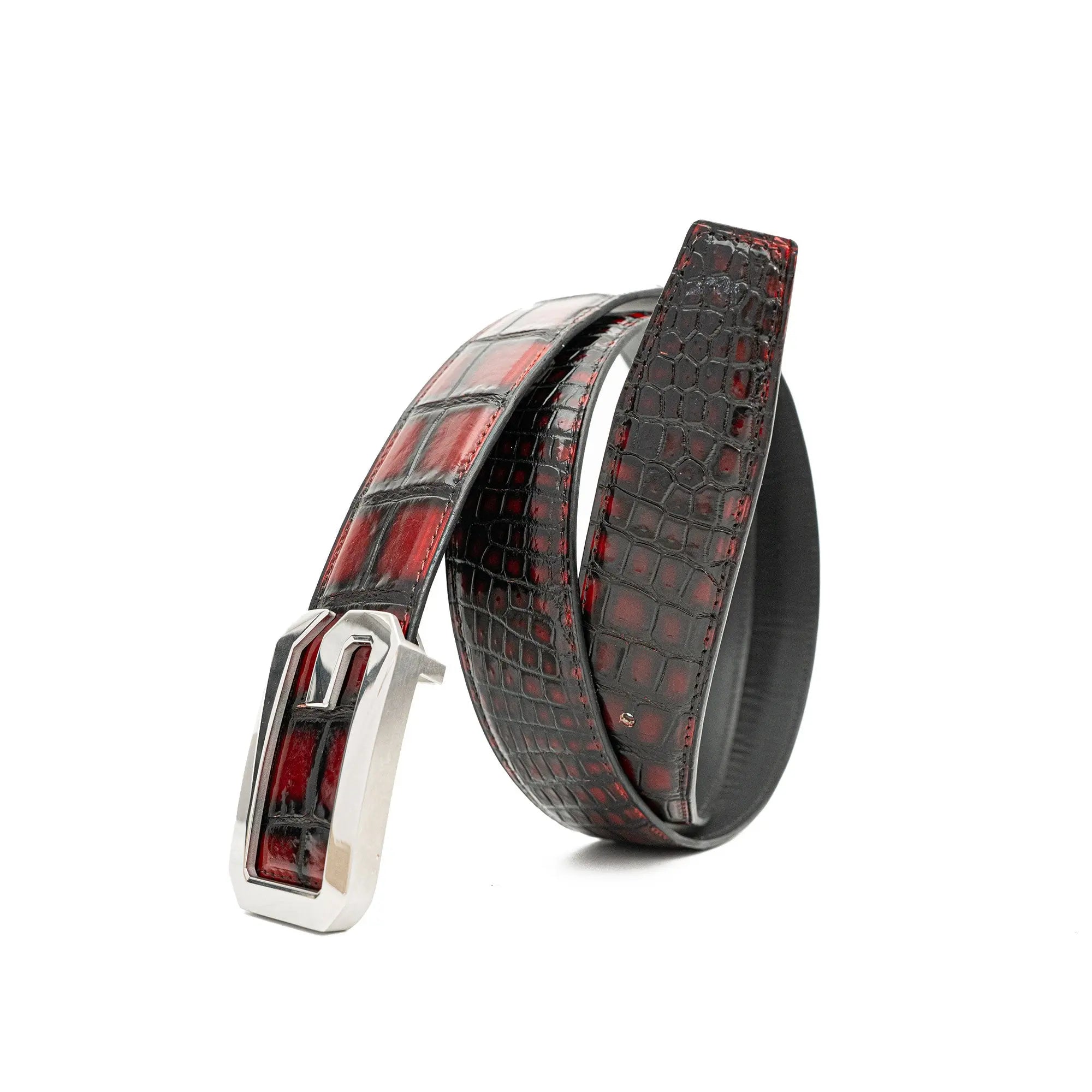 DIVINCH Patina Alligator Belt Genuine Alligator Skin DVG02