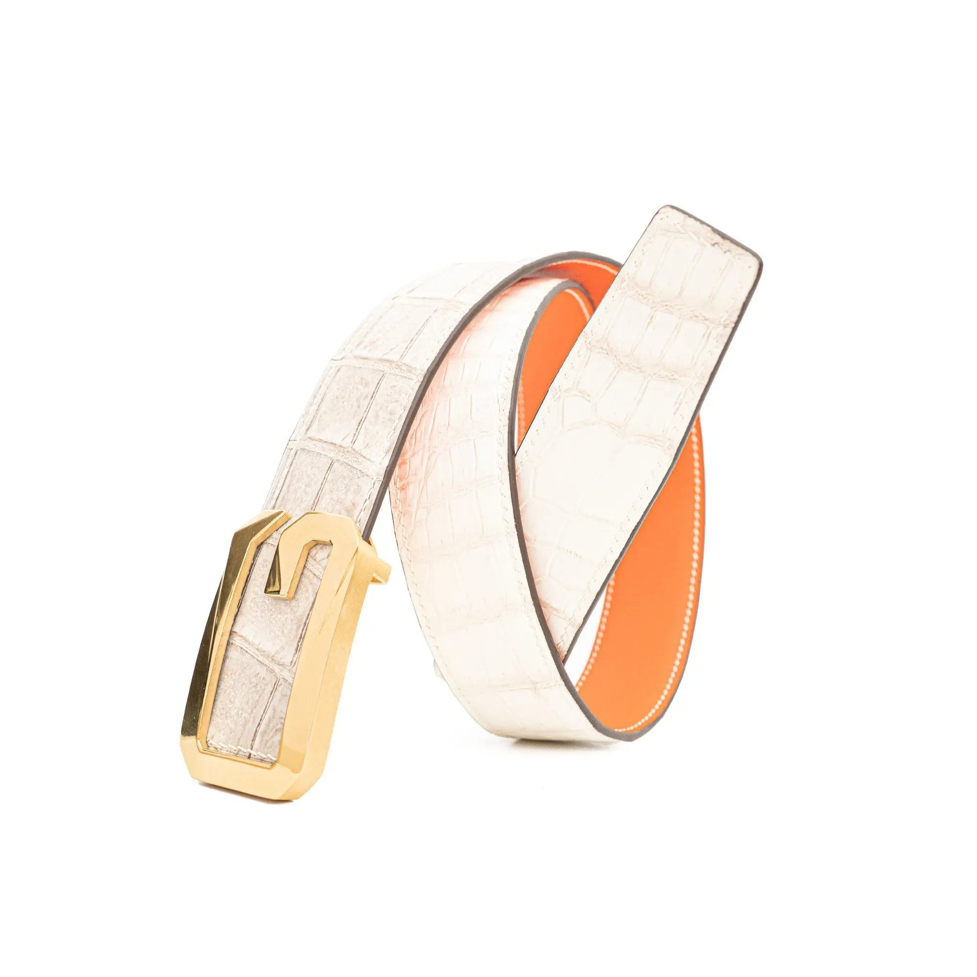 Divinch Handcrafted Alligator Leather Dress Belt DVG09