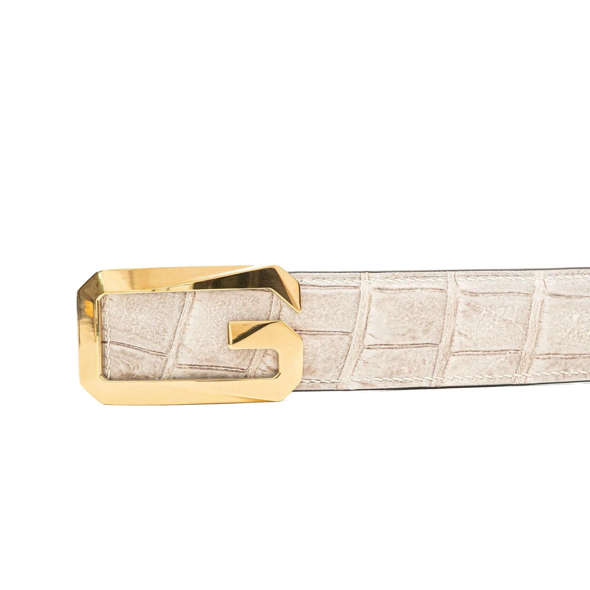 Divinch Handcrafted Alligator Leather Dress Belt DVG09