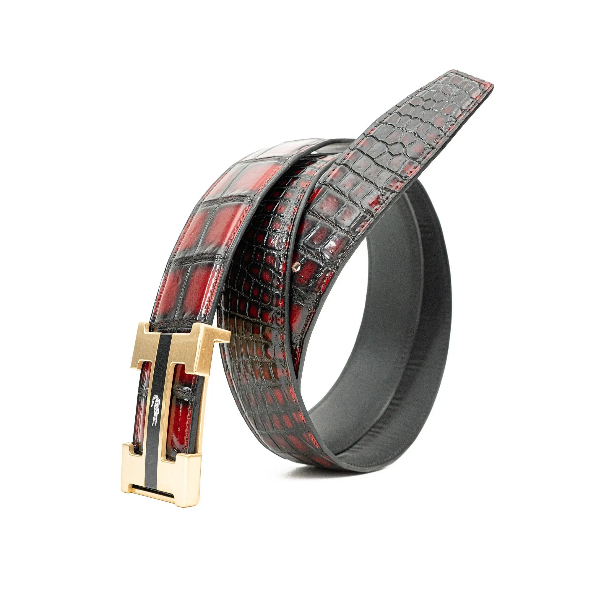 Divinch Handcrafted Genuine Alligator Leather Dress Belt 38mm DVG101