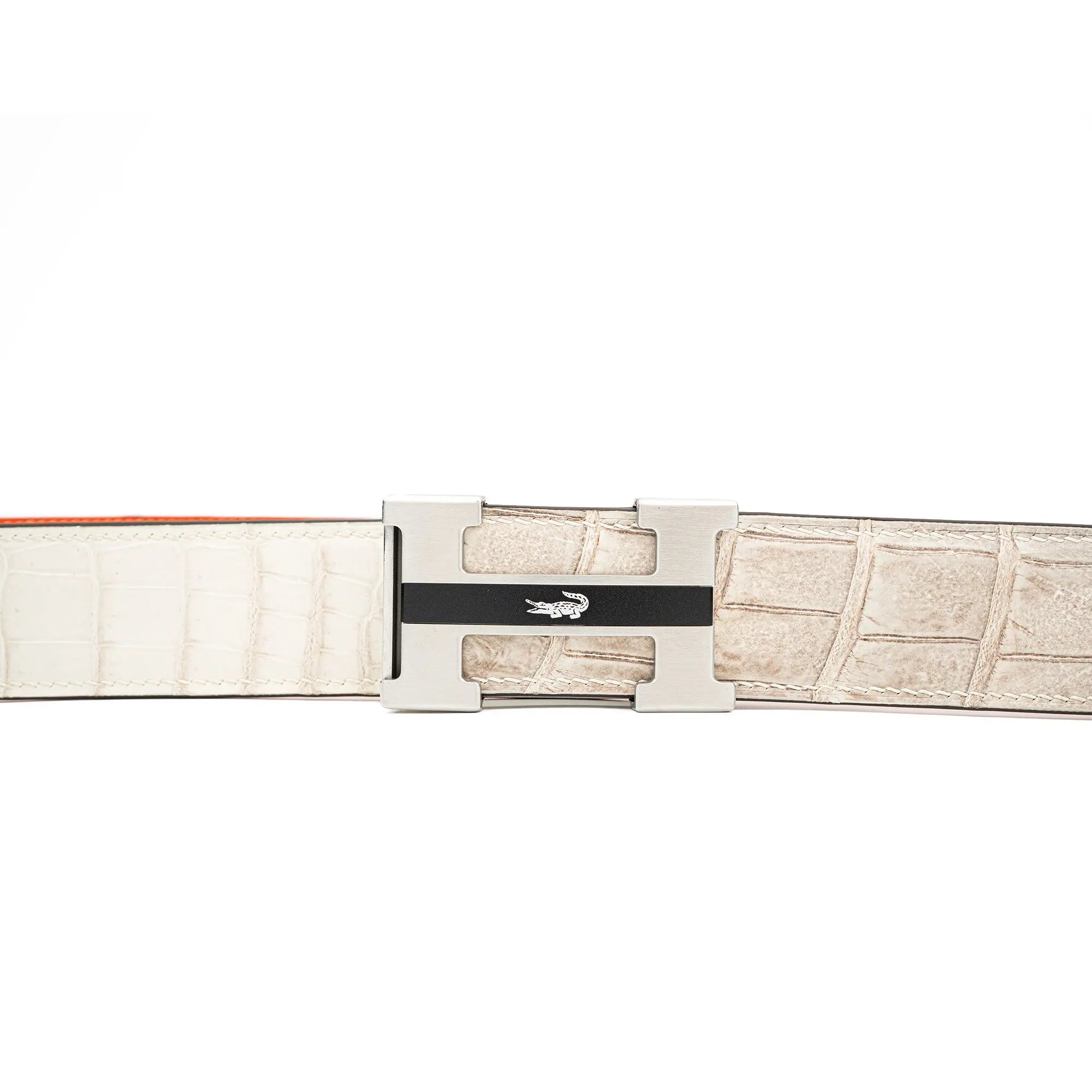 DIVINCH DVG108 Genuine Alligator Leather Dress Belt