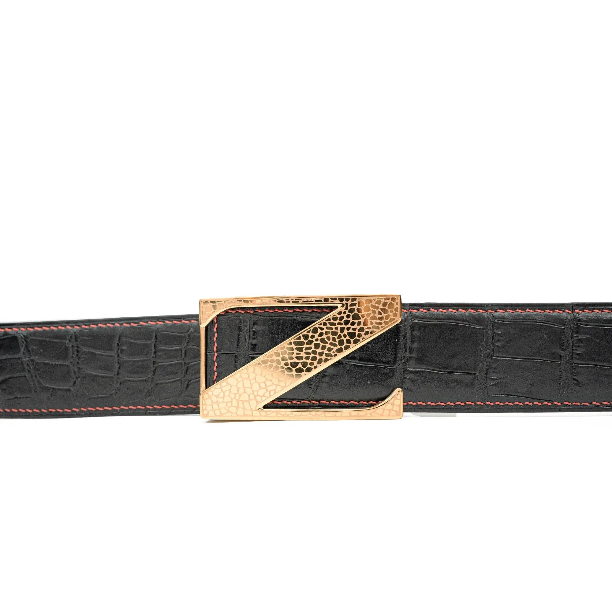 DIVINCH Genuine Alligator Leather Dress Belt DVG146
