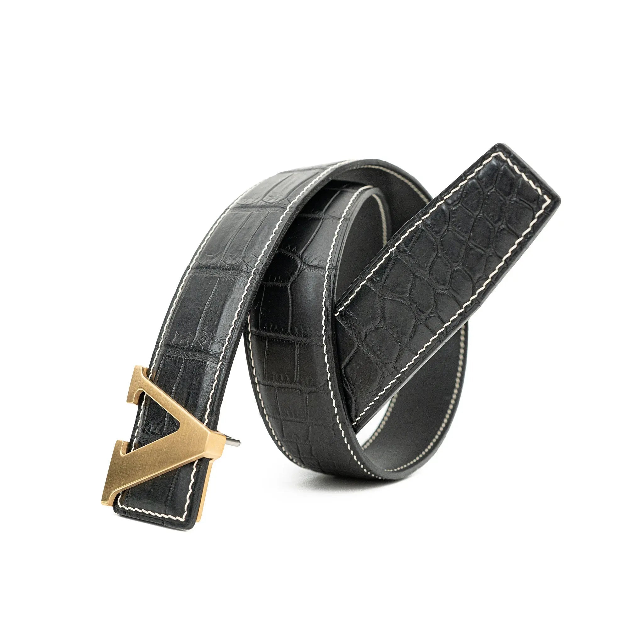 DIVINCH Alligator Leather Belt Genuine Alligator Skin DVG159