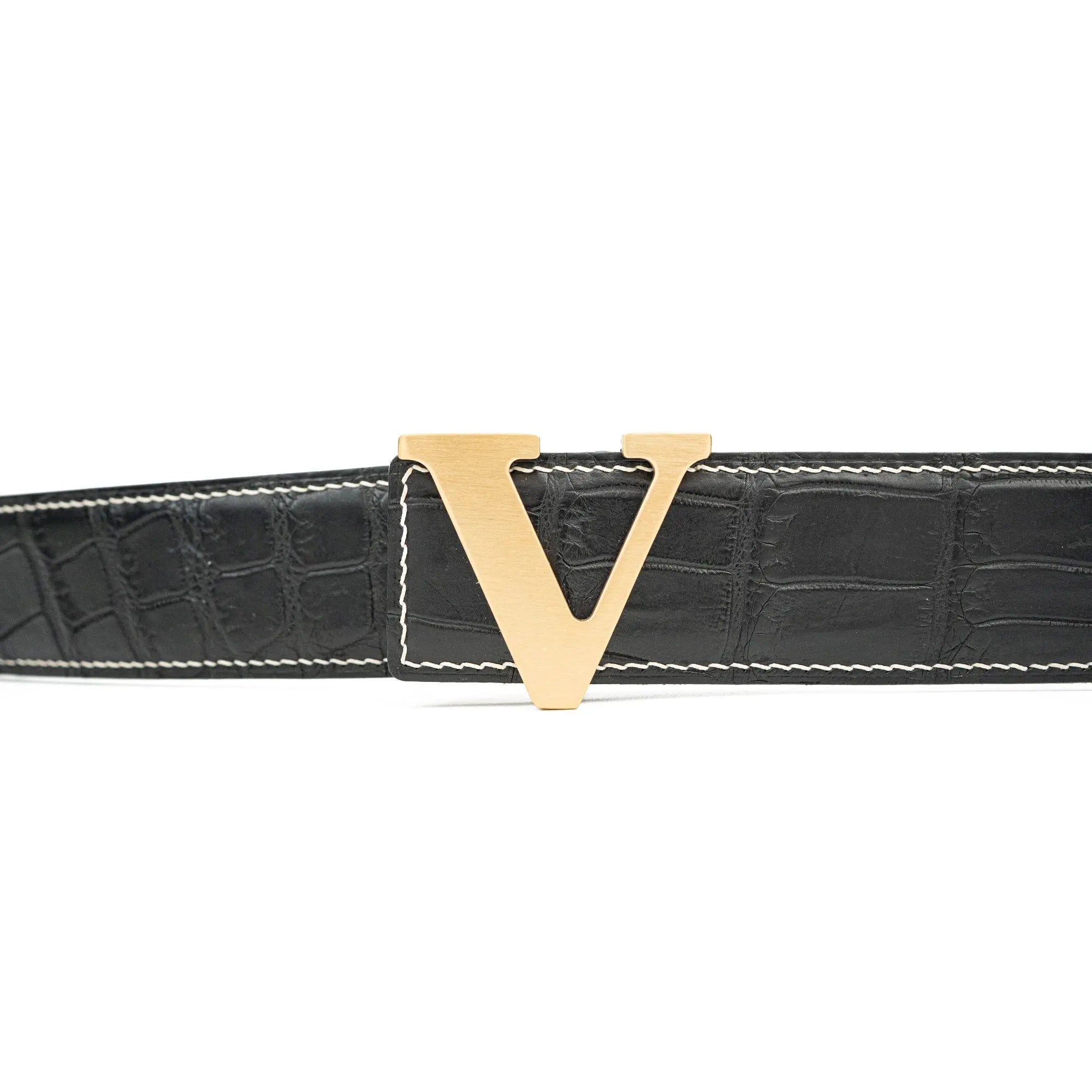 DIVINCH Alligator Leather Belt Genuine Alligator Skin DVG159