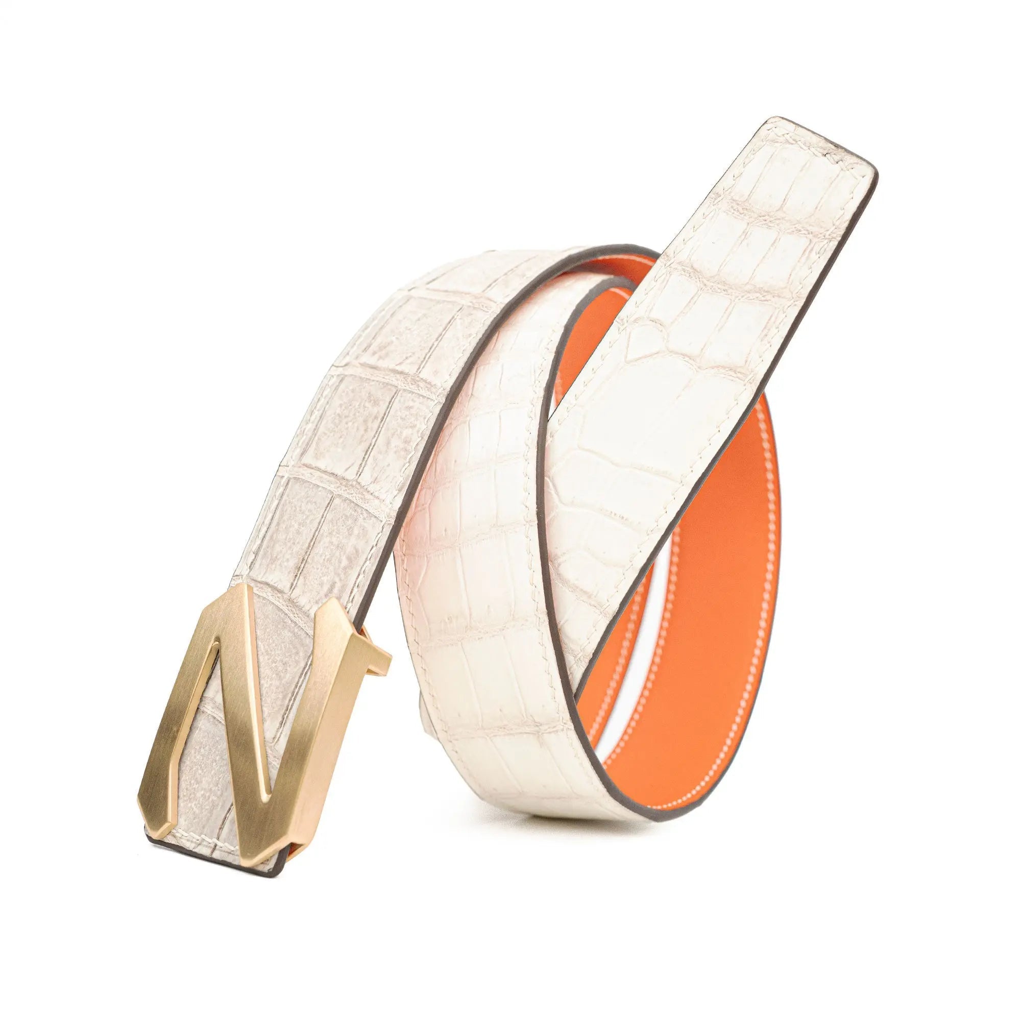 Divinch Handcrafted Alligator Leather Dress Belt DVG192