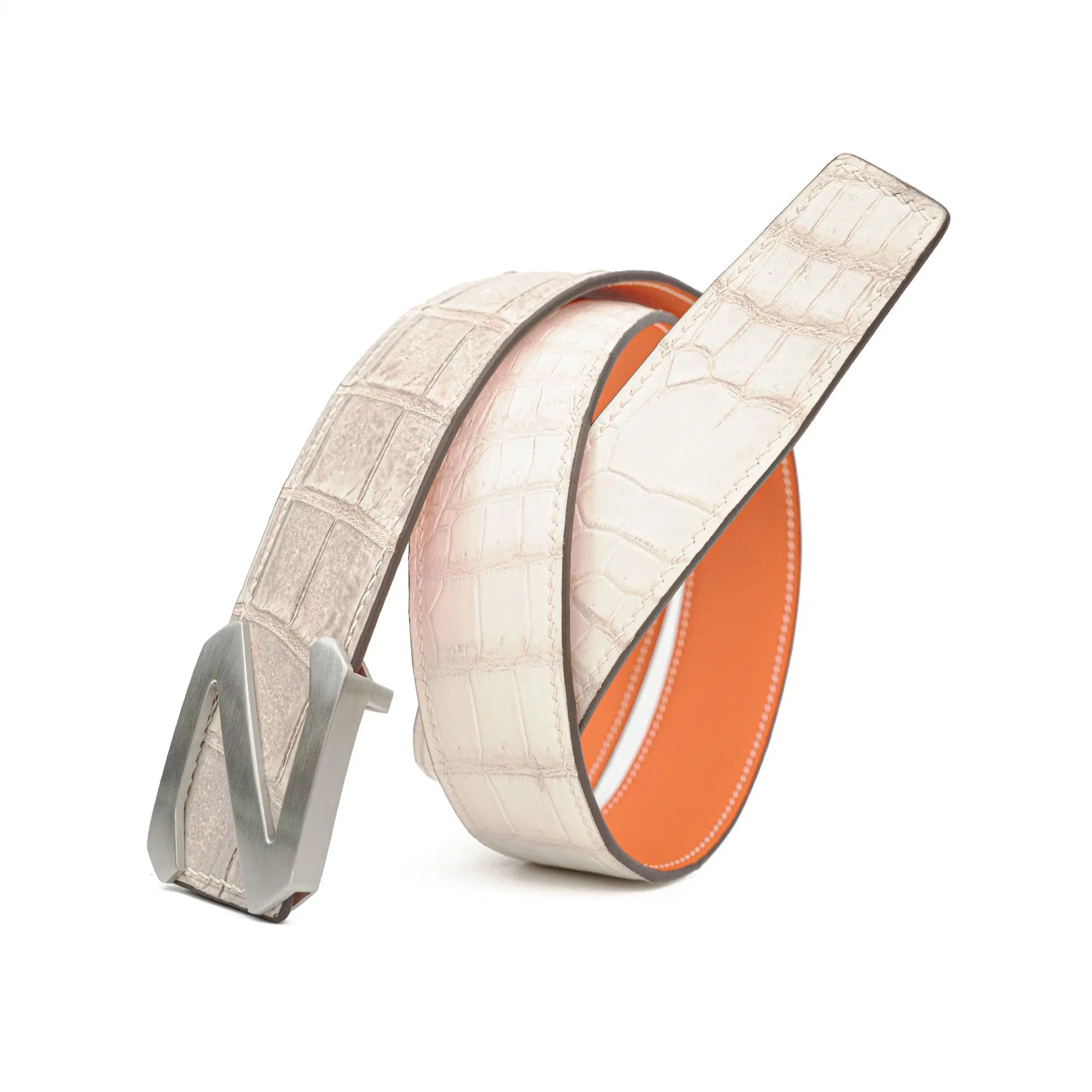 Divinch Handcrafted Alligator Leather Dress Belt DVG192