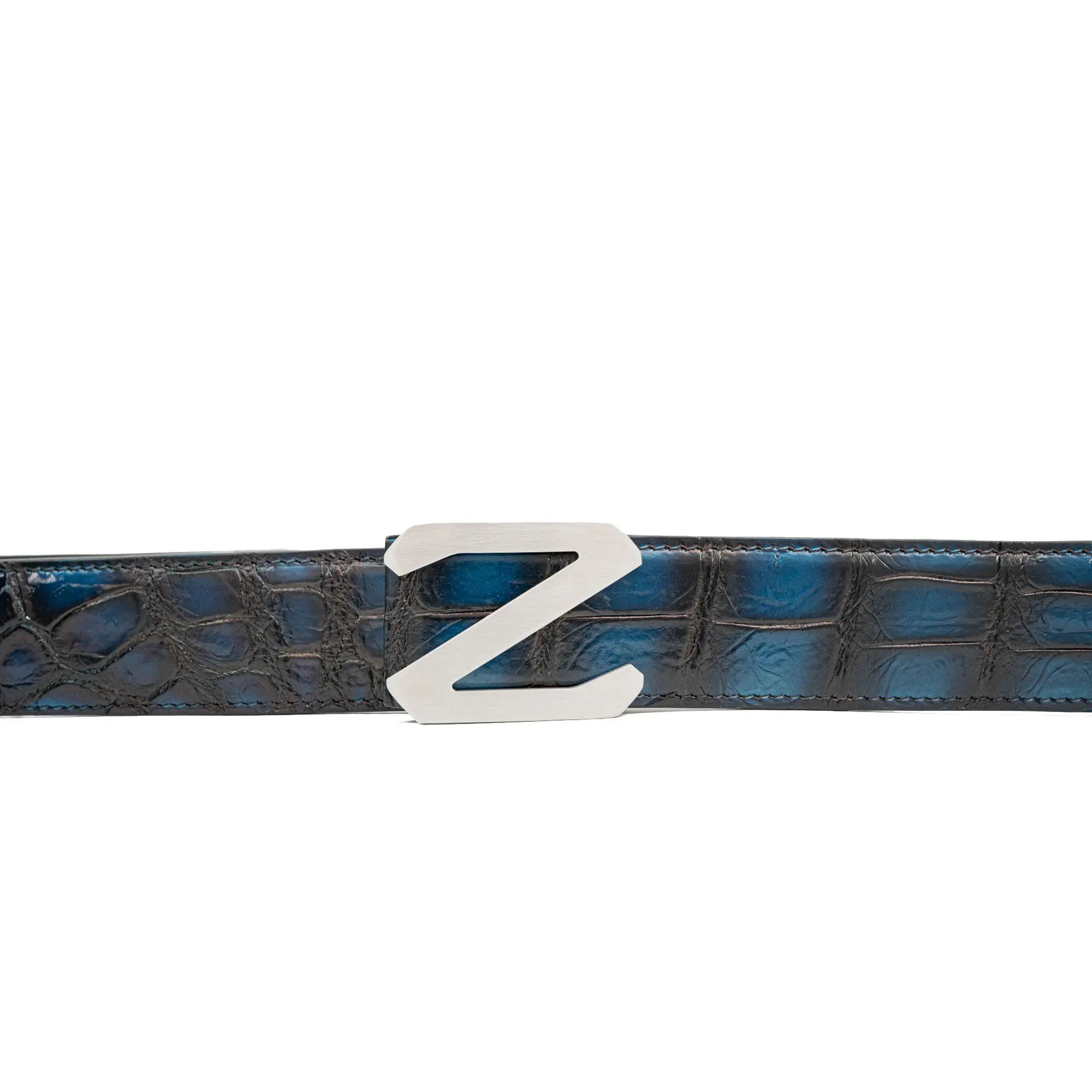 Divinch Handcrafted Alligator Leather Dress Belt Patina DVG205