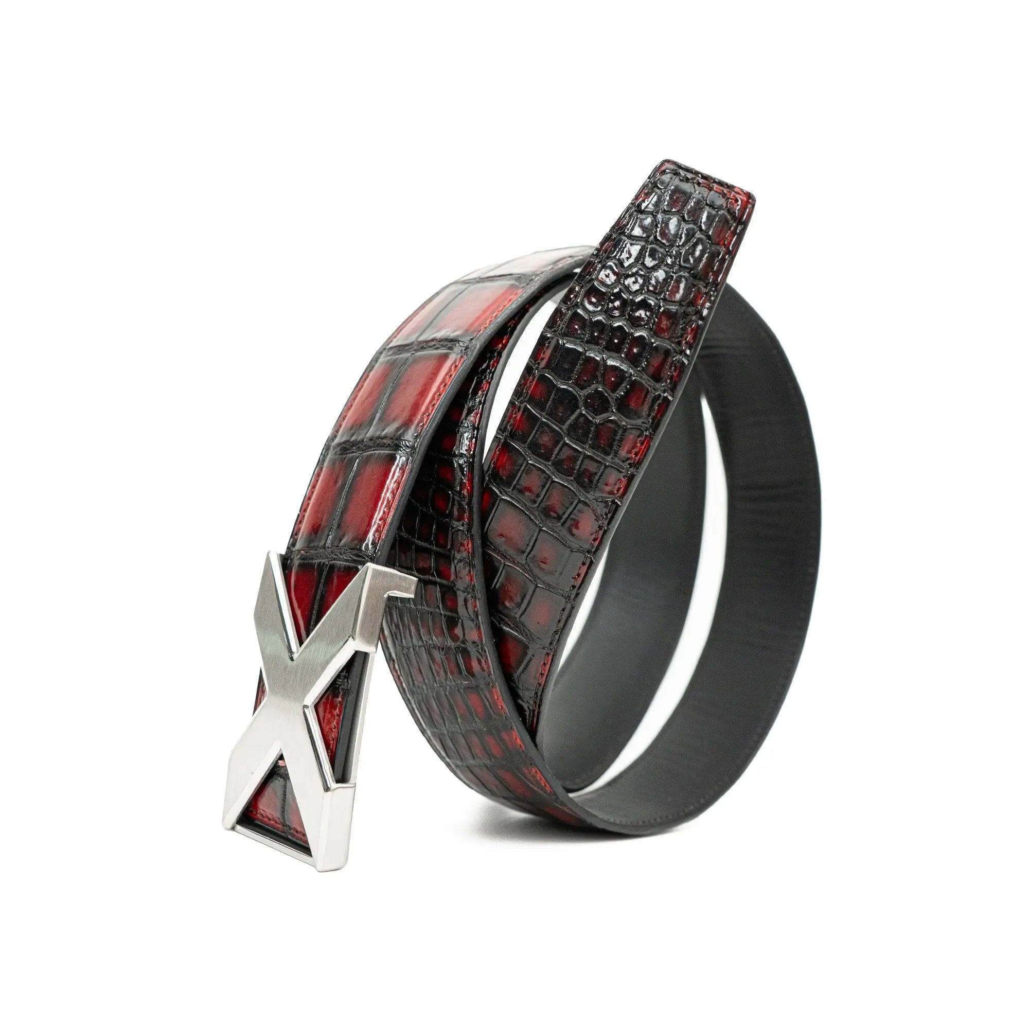 DIVINCH Handcrafted Genuine Alligator Leather Belt DVG220