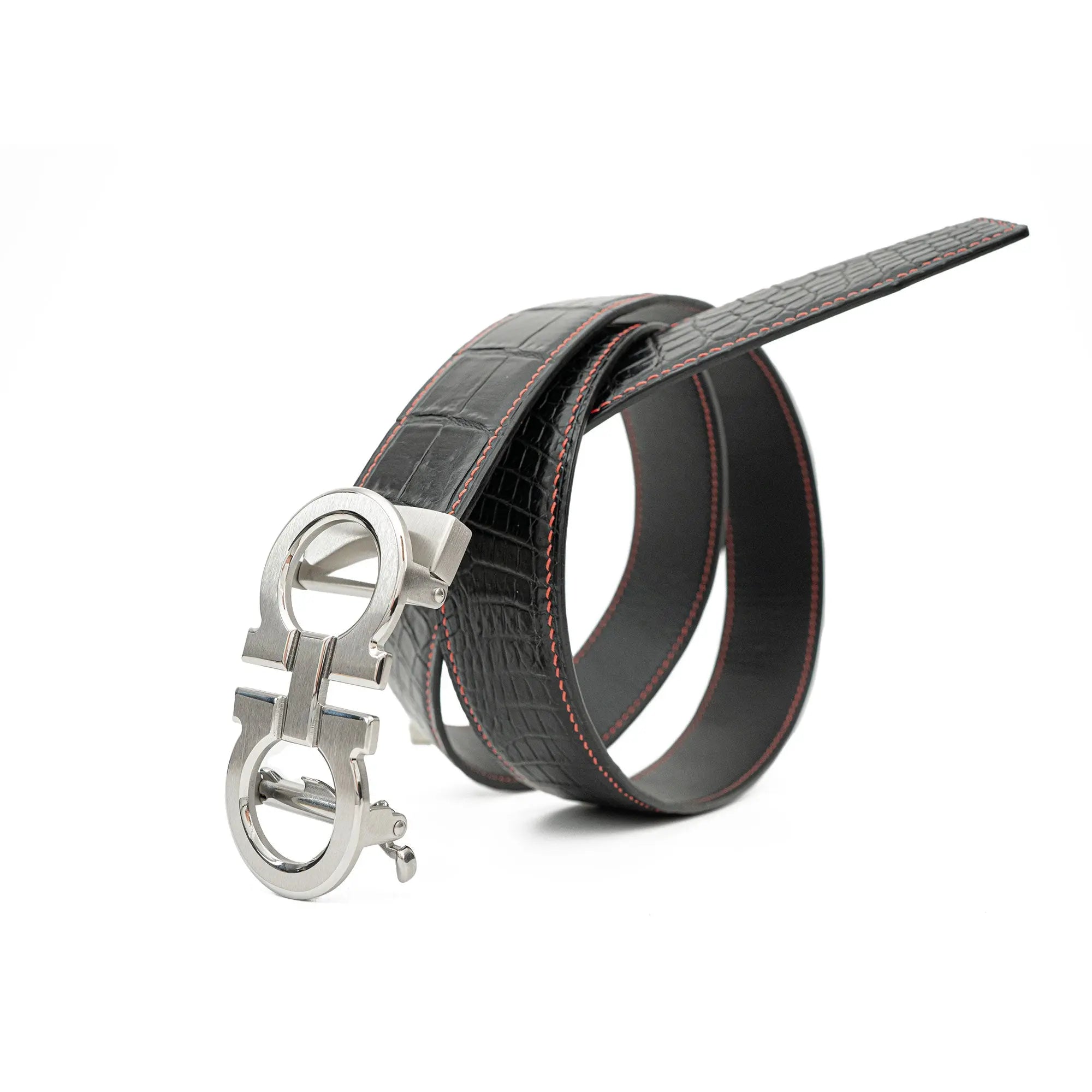 DIVINCH Handcrafted Alligator Belt Genuine Alligator Skin DVG259