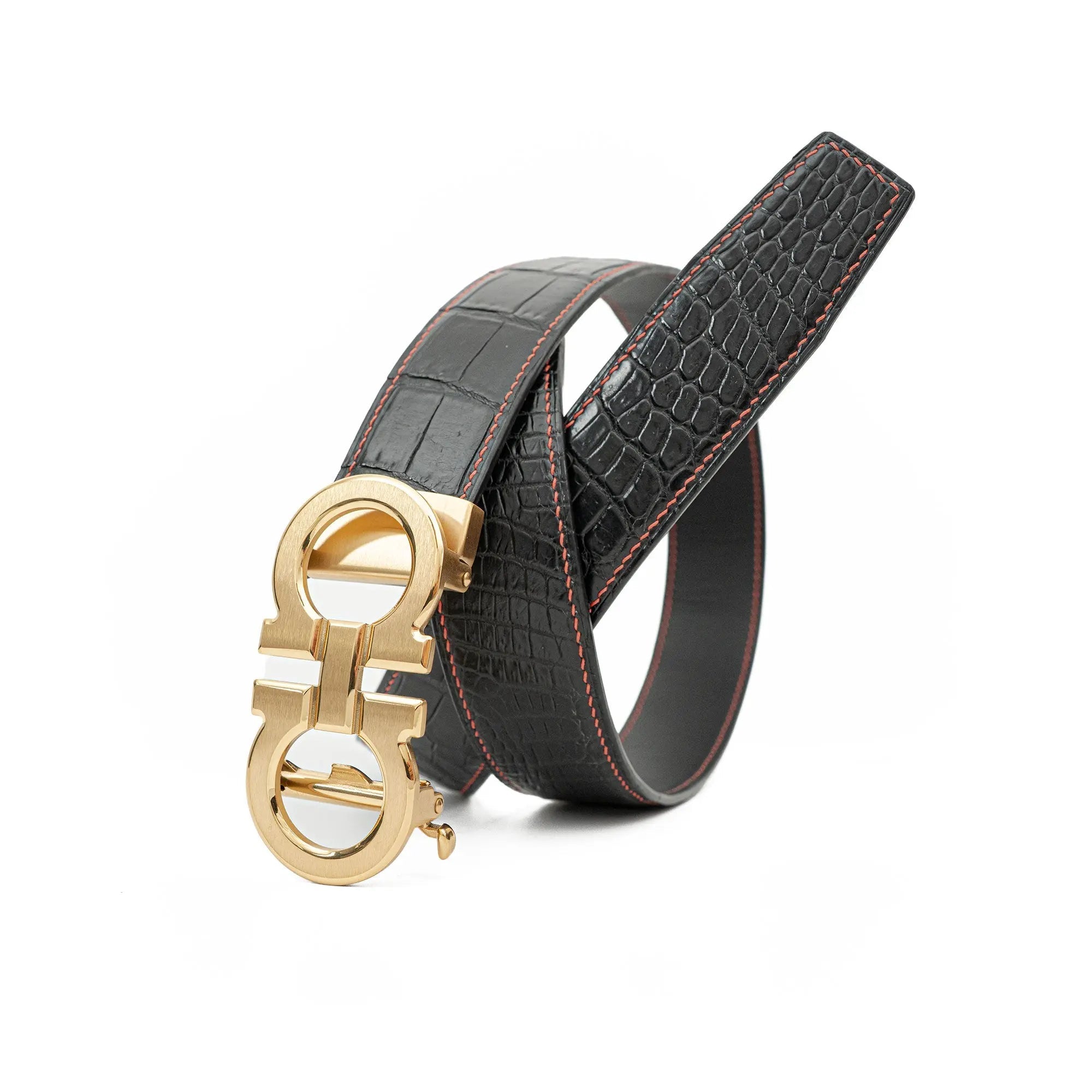 DIVINCH Handcrafted Alligator Belt Genuine Alligator Skin DVG259