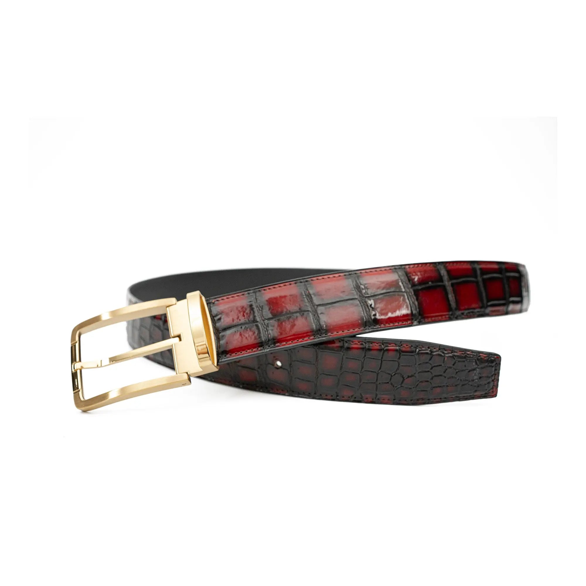 DIVINCH DVG279 Genuine Alligator Leather Dress Belt