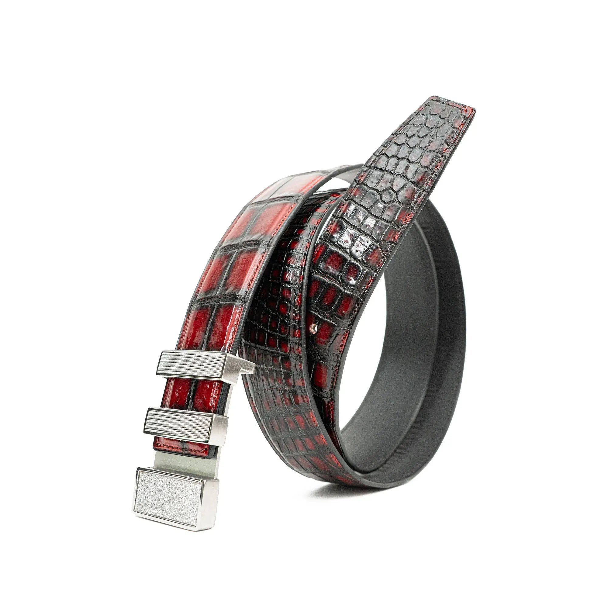 Divinch Handcrafted Patina Genuine Alligator Leather Belts Dvg29