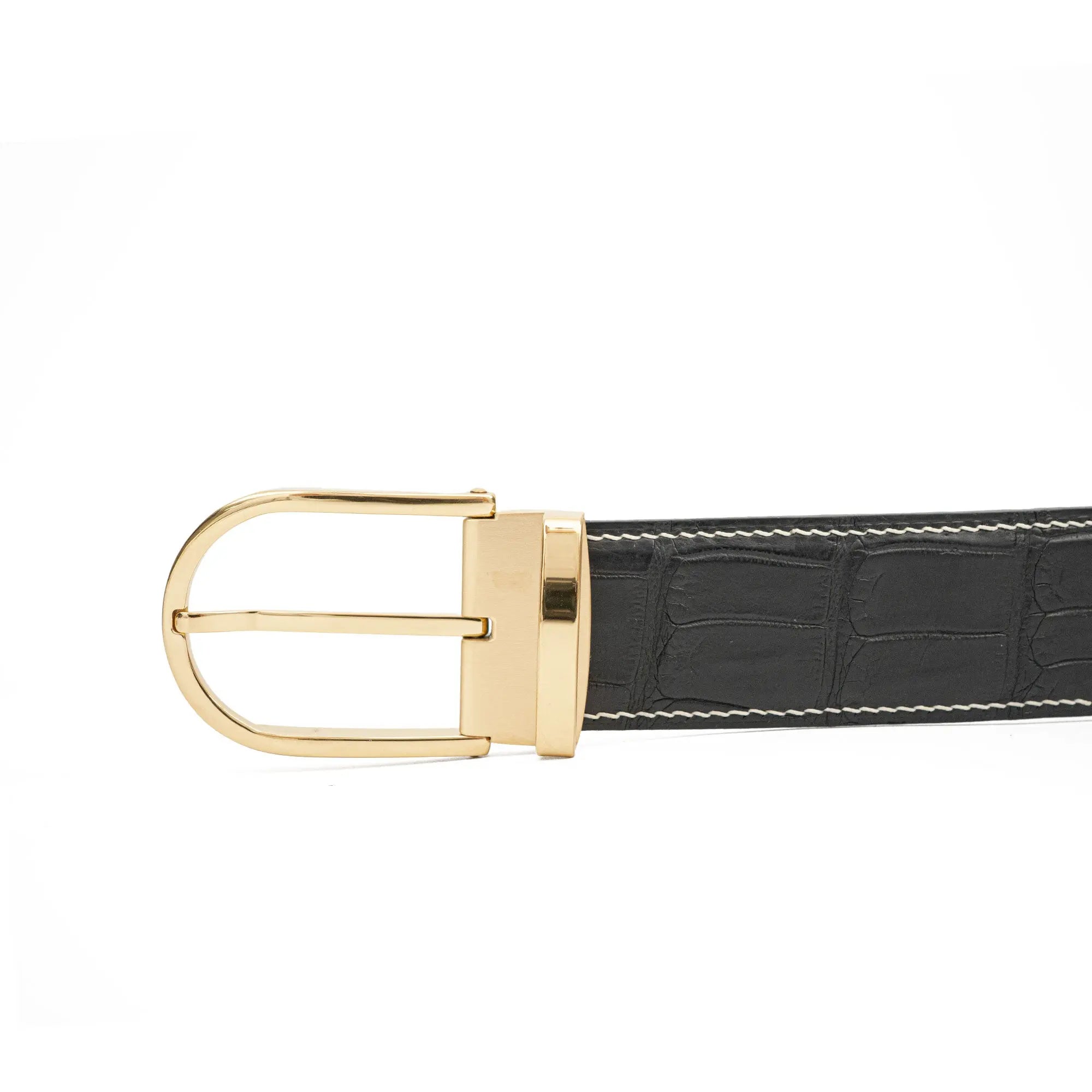 Divinch DVG304 Handcrafted Alligator Leather Dress Belt