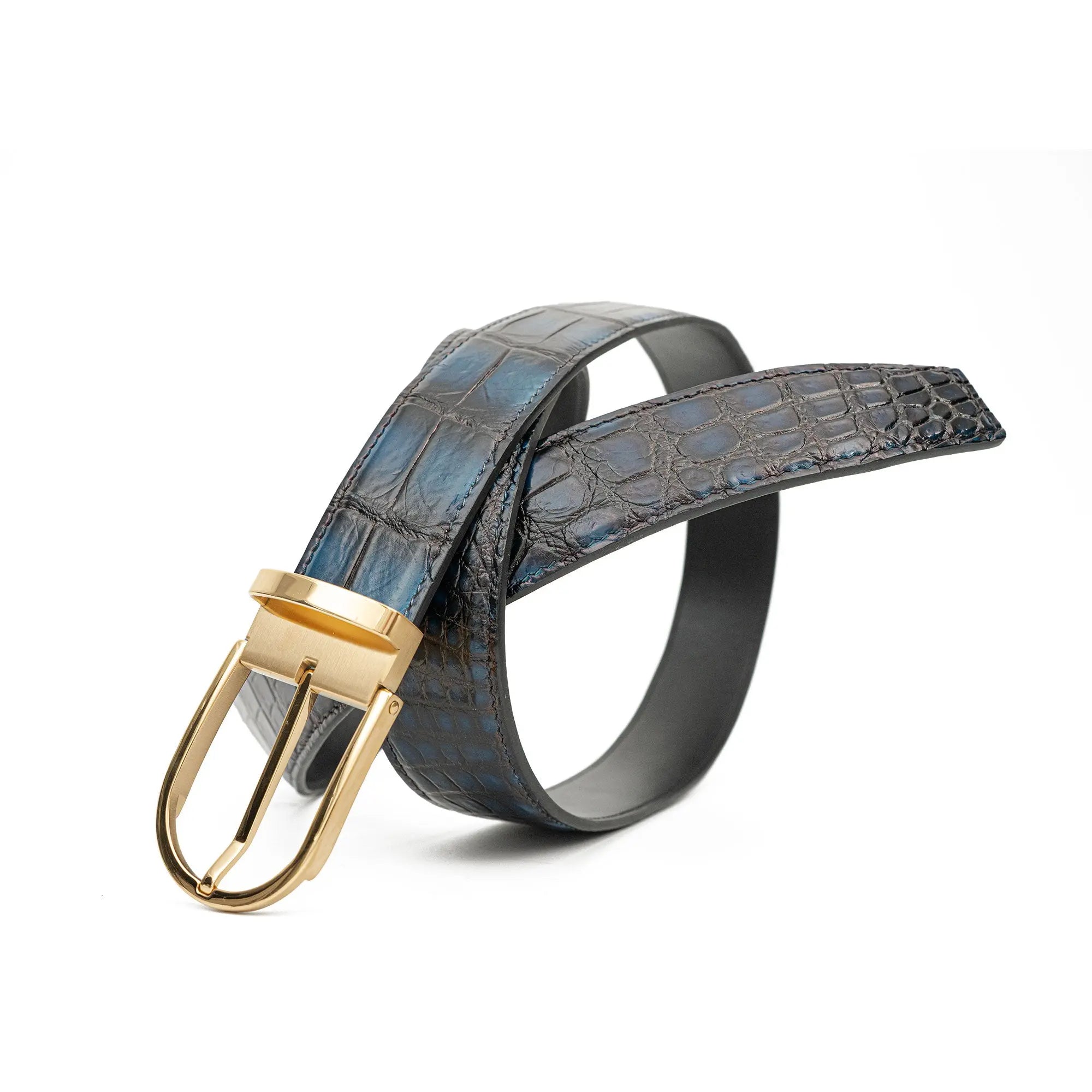 DIVINCH Handcrafted Alligator Leather Dress Belt DVG331