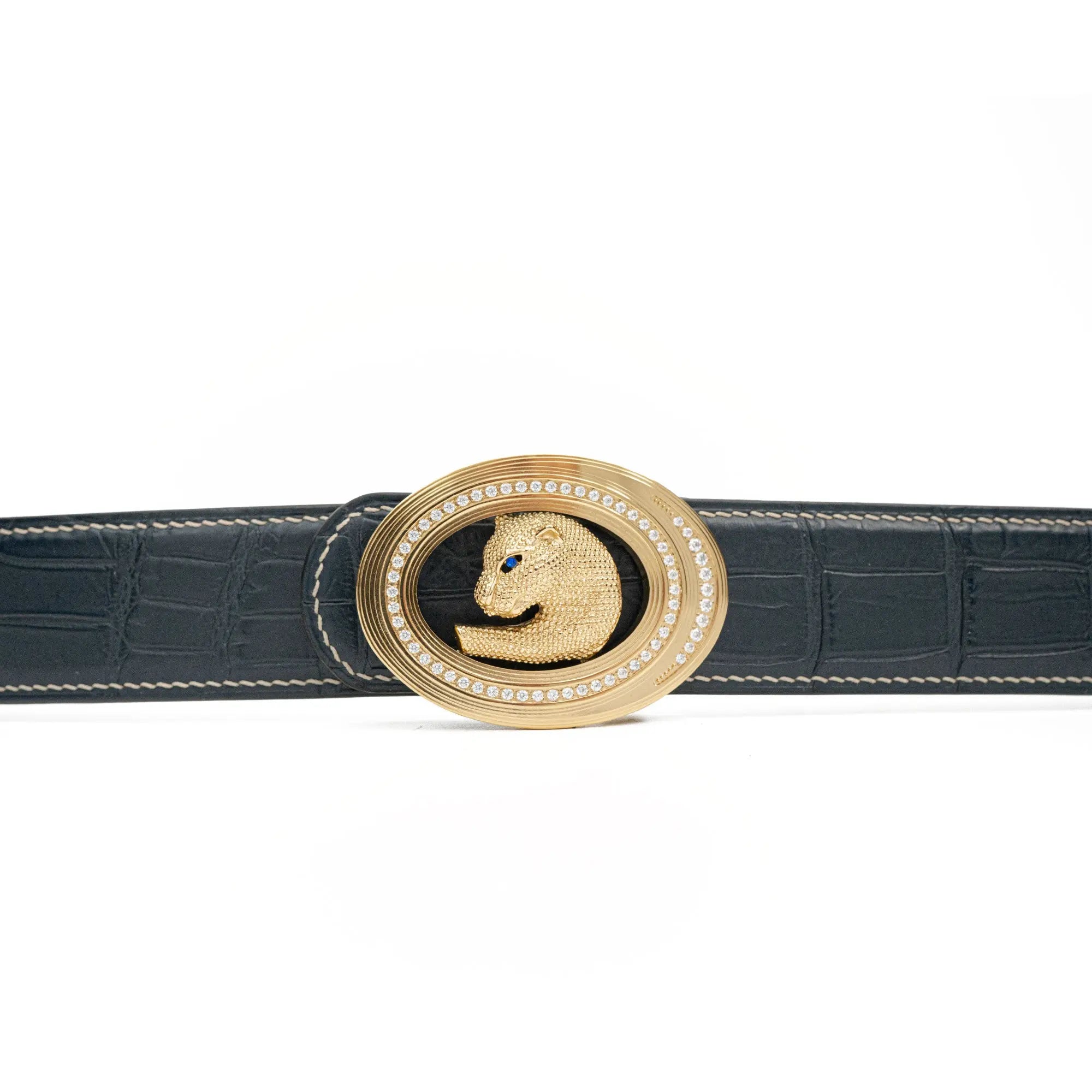 DIVINCH Handcrafted Alligator Belt Alligator Leather DVG359