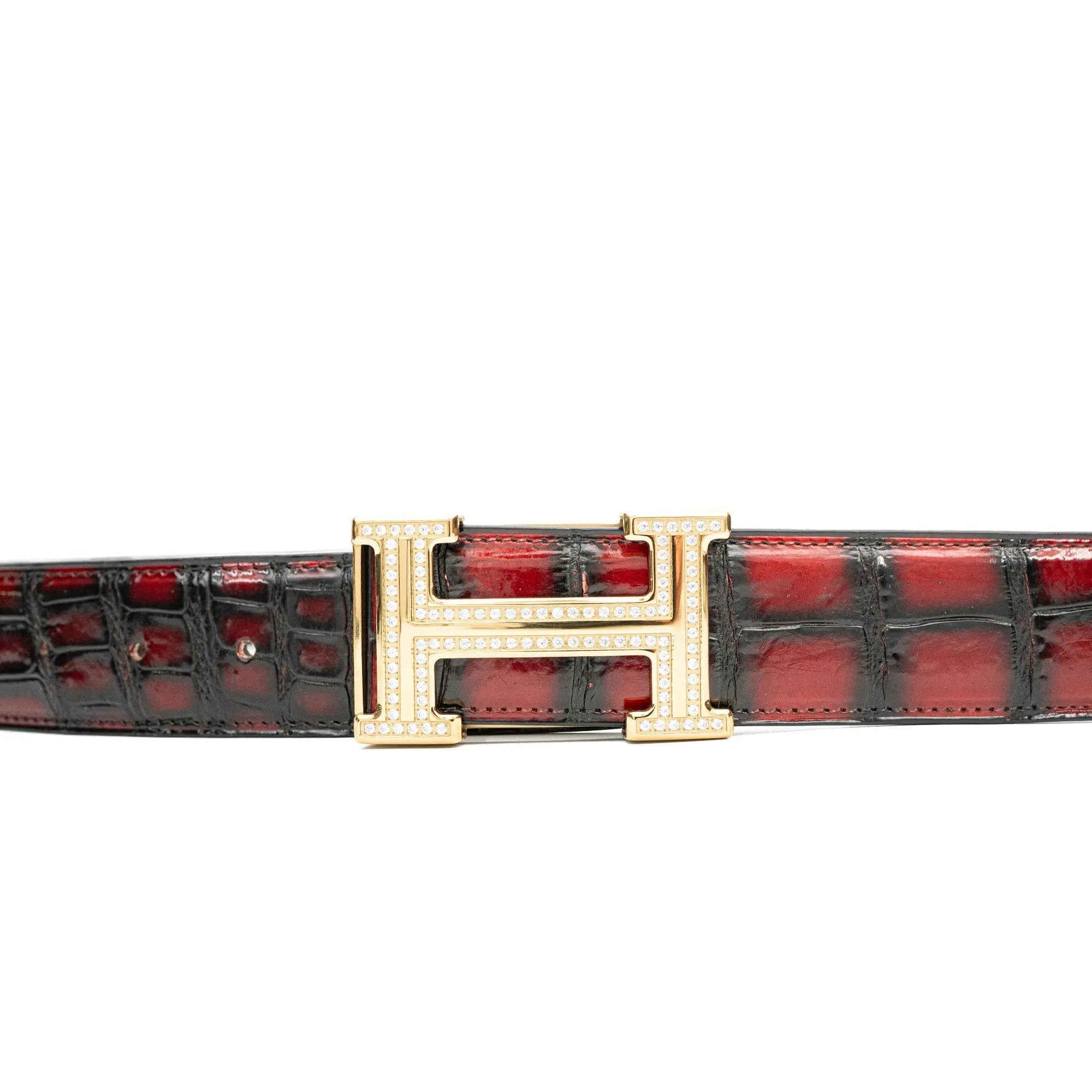 Divinch DVG66 Genuine Alligator Leather Dress Belt