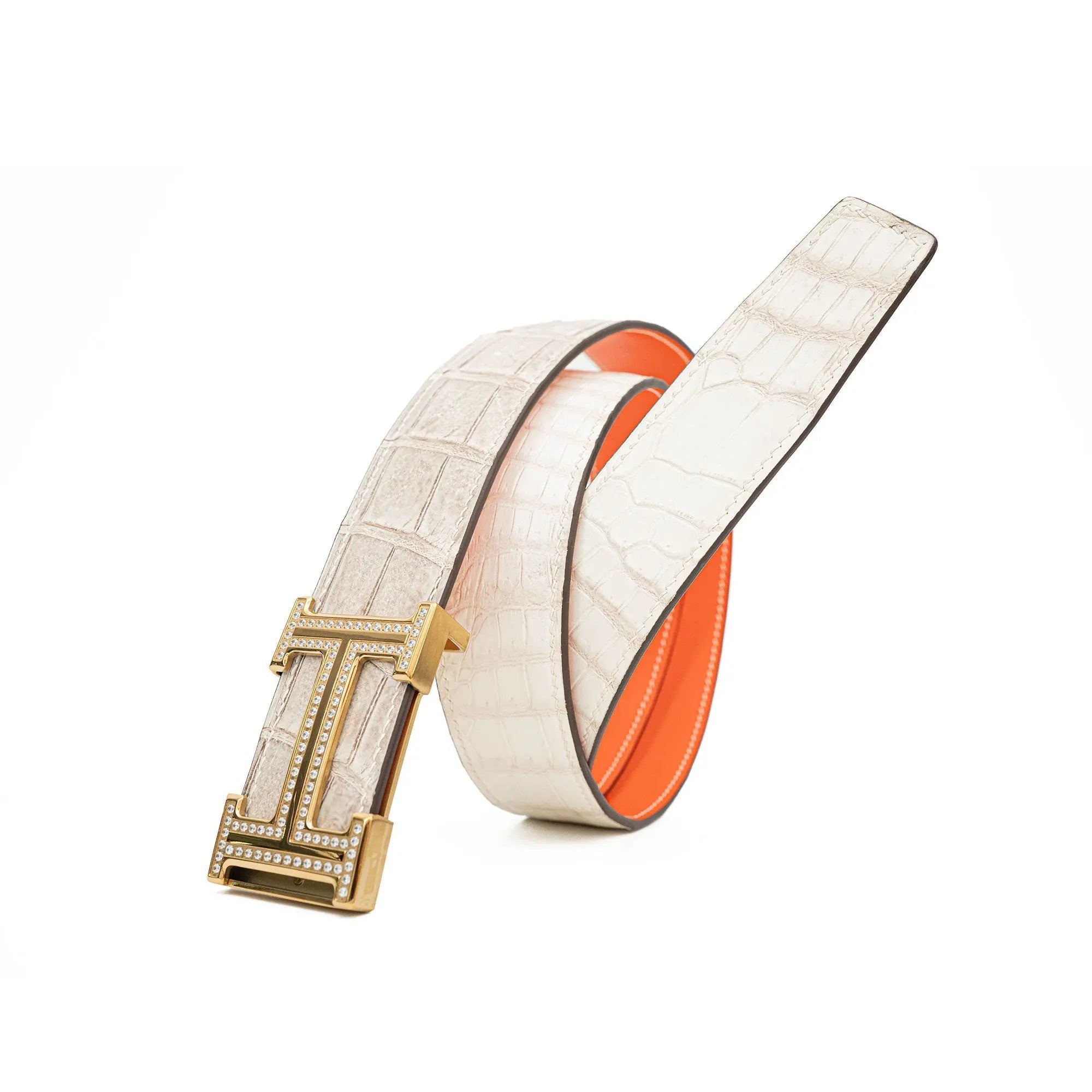 DIVINCH DVG73 Genuine Alligator Leather Dress Belts