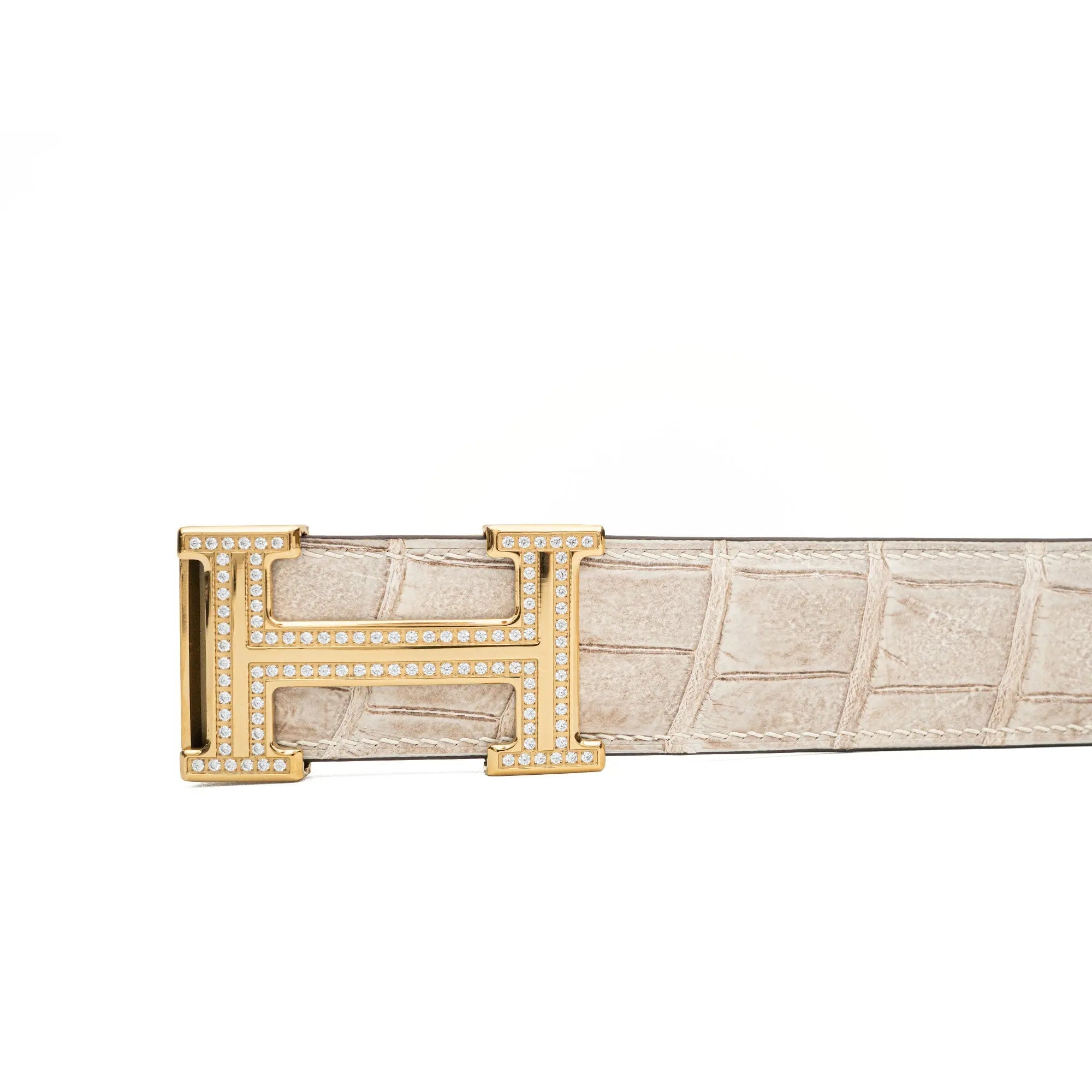 DIVINCH DVG73 Genuine Alligator Leather Dress Belts