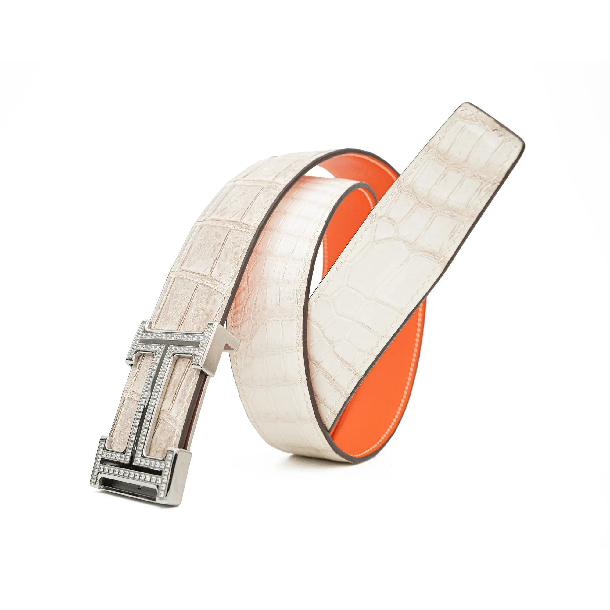 DIVINCH DVG73 Genuine Alligator Leather Dress Belts