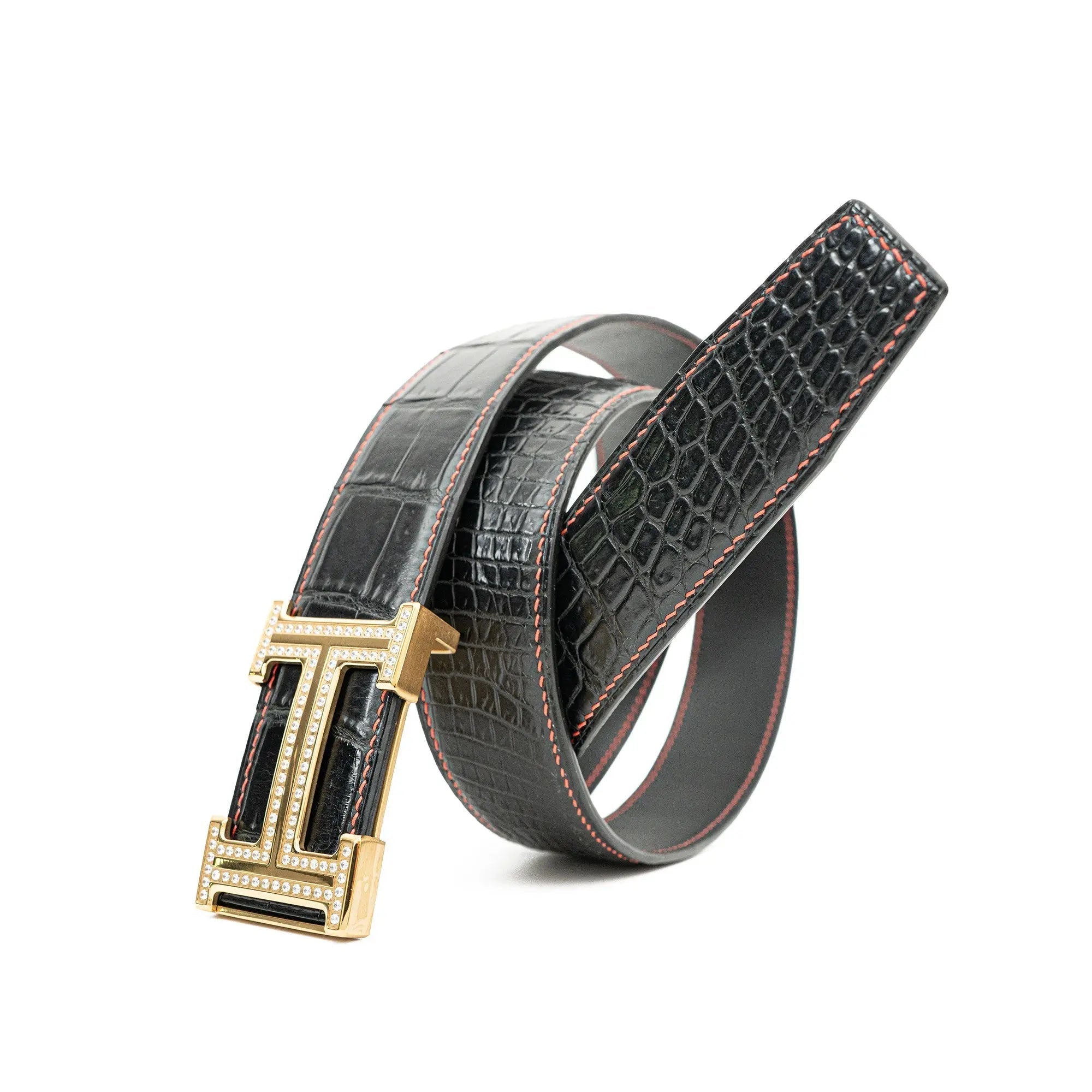 Divinch DVG80 Genuine Alligator Leather Dress Belt DVG80