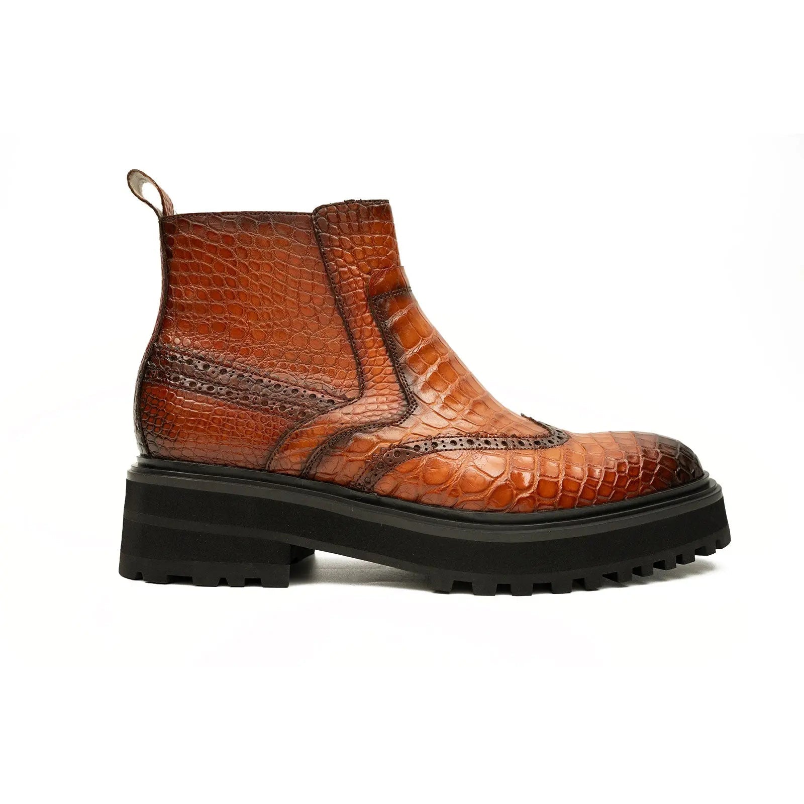 Men’s Nile Crocodile Leather Chelsea Boots Handcrafted