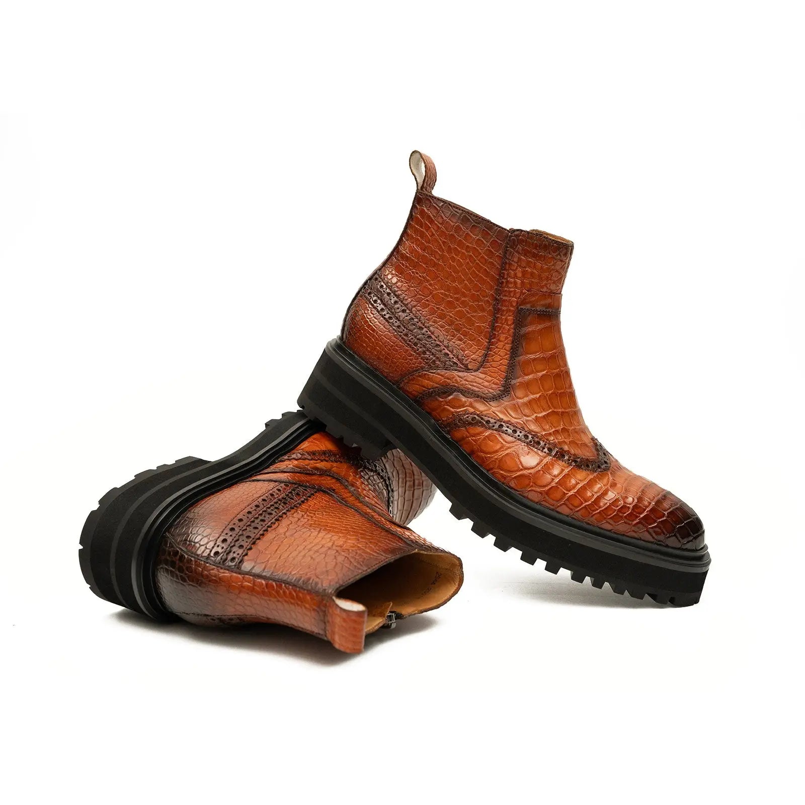 Men’s Nile Crocodile Leather Chelsea Boots Handcrafted