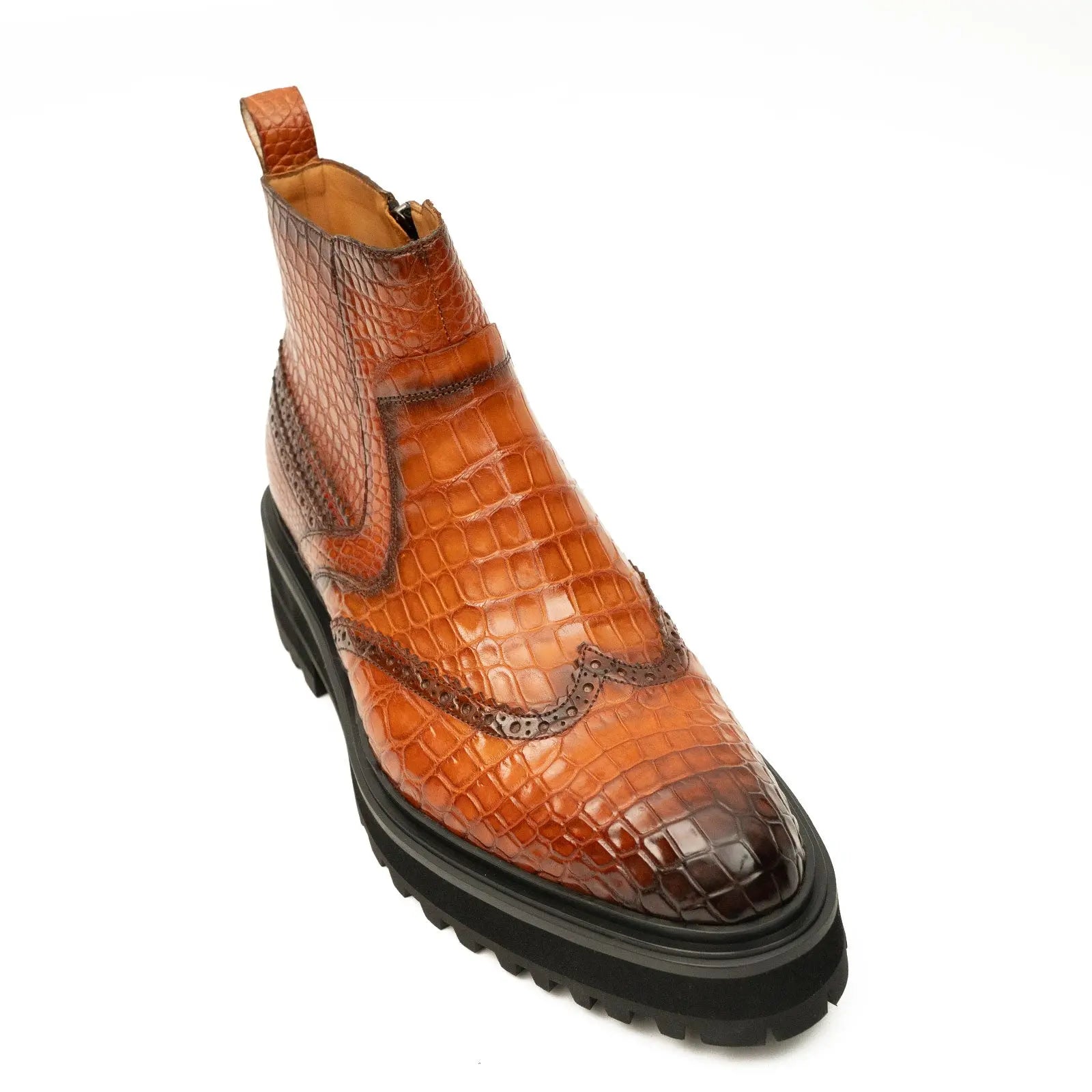 Men’s Nile Crocodile Leather Chelsea Boots Handcrafted