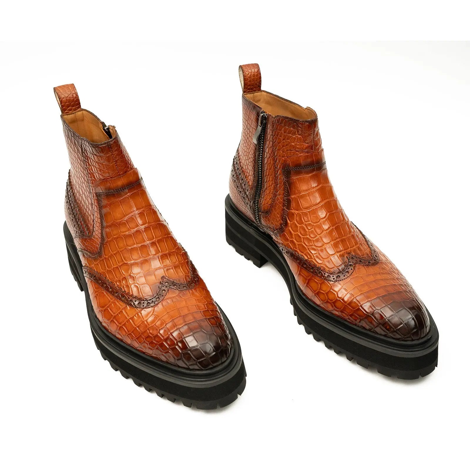 Men’s Nile Crocodile Leather Chelsea Boots Handcrafted