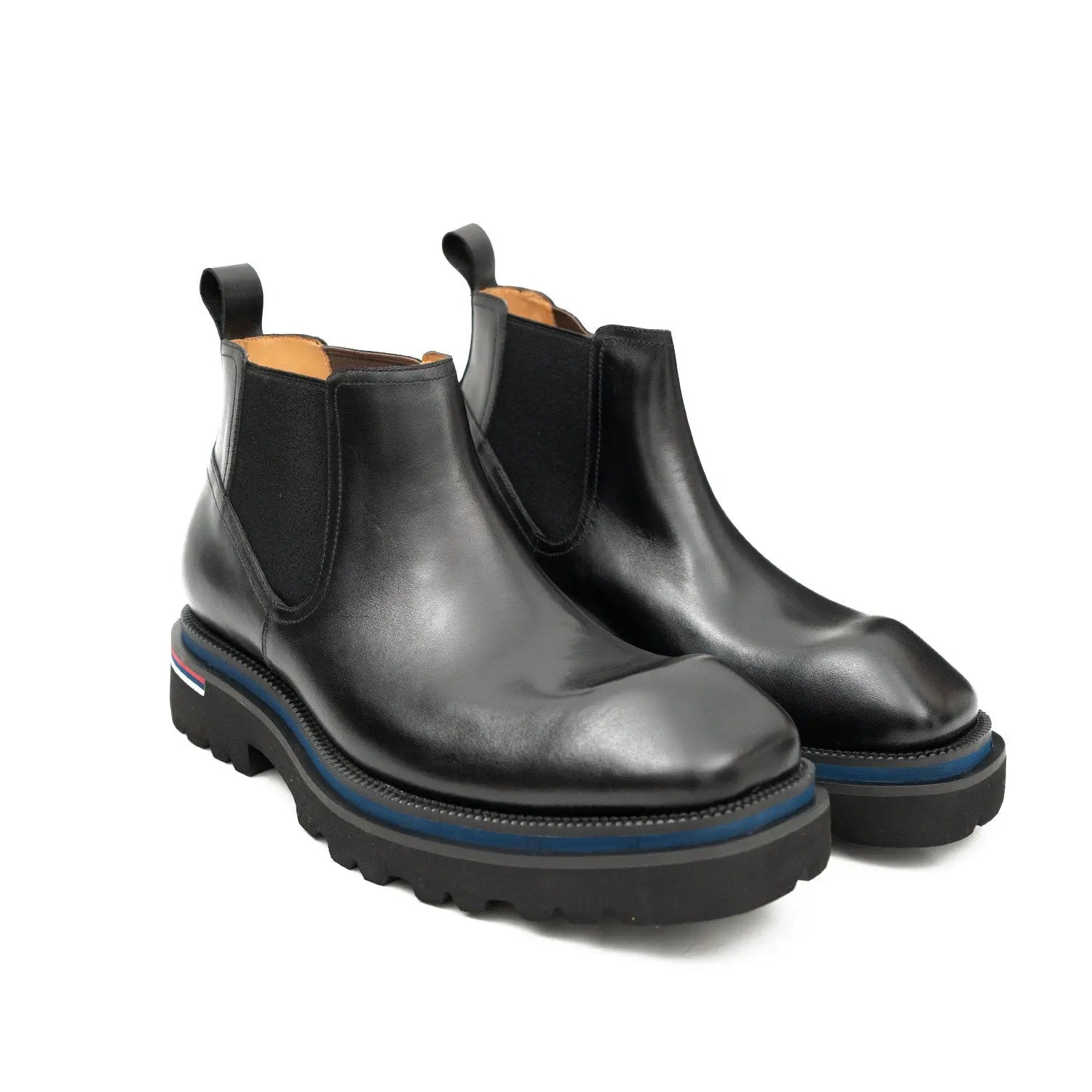 Chelsea Boots Calfskin Black Handmade Durable