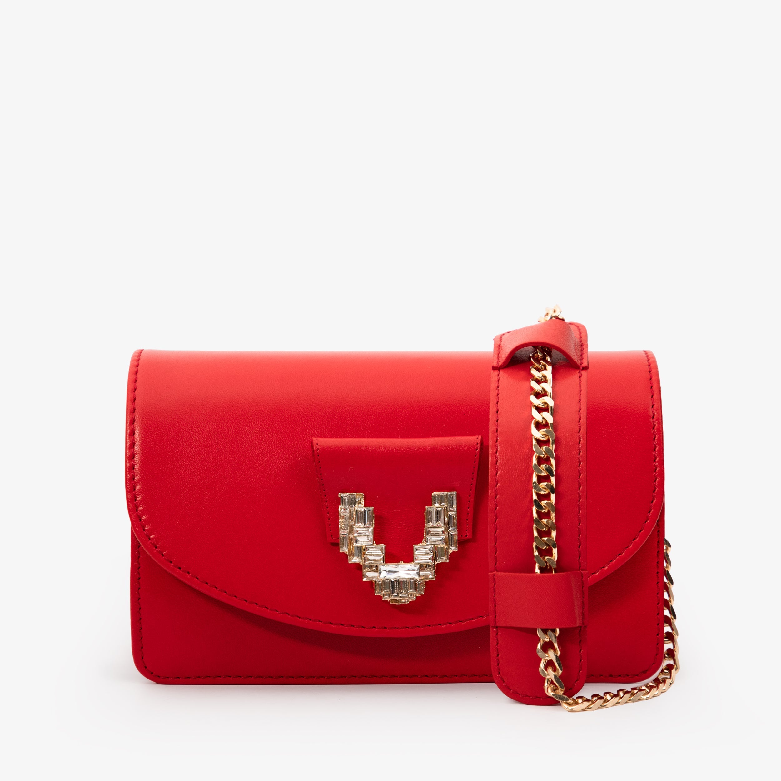 The Love Red Leather Handbag