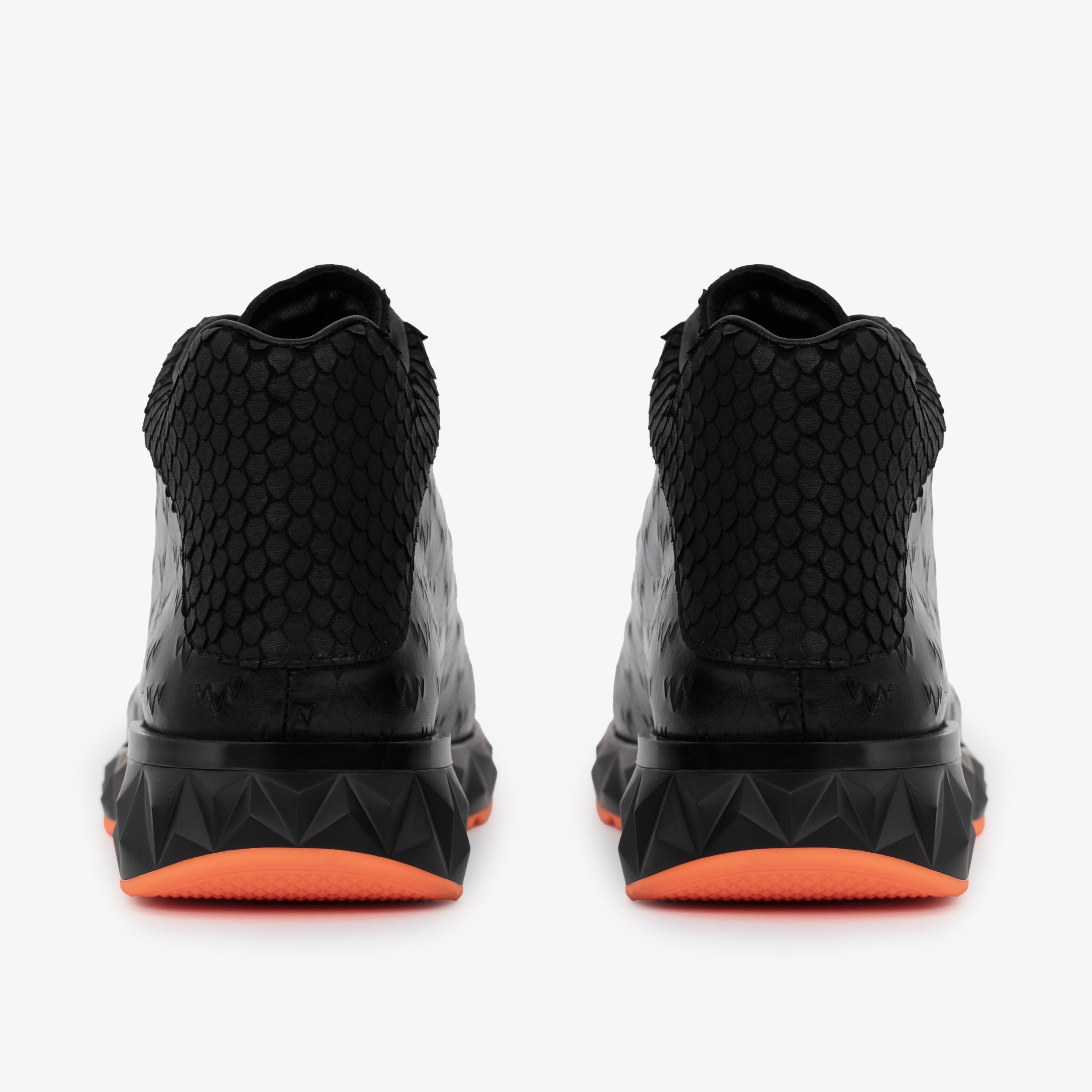 Vinci Leather Shoes The Caesars Black Leather High-Top Men Sneaker