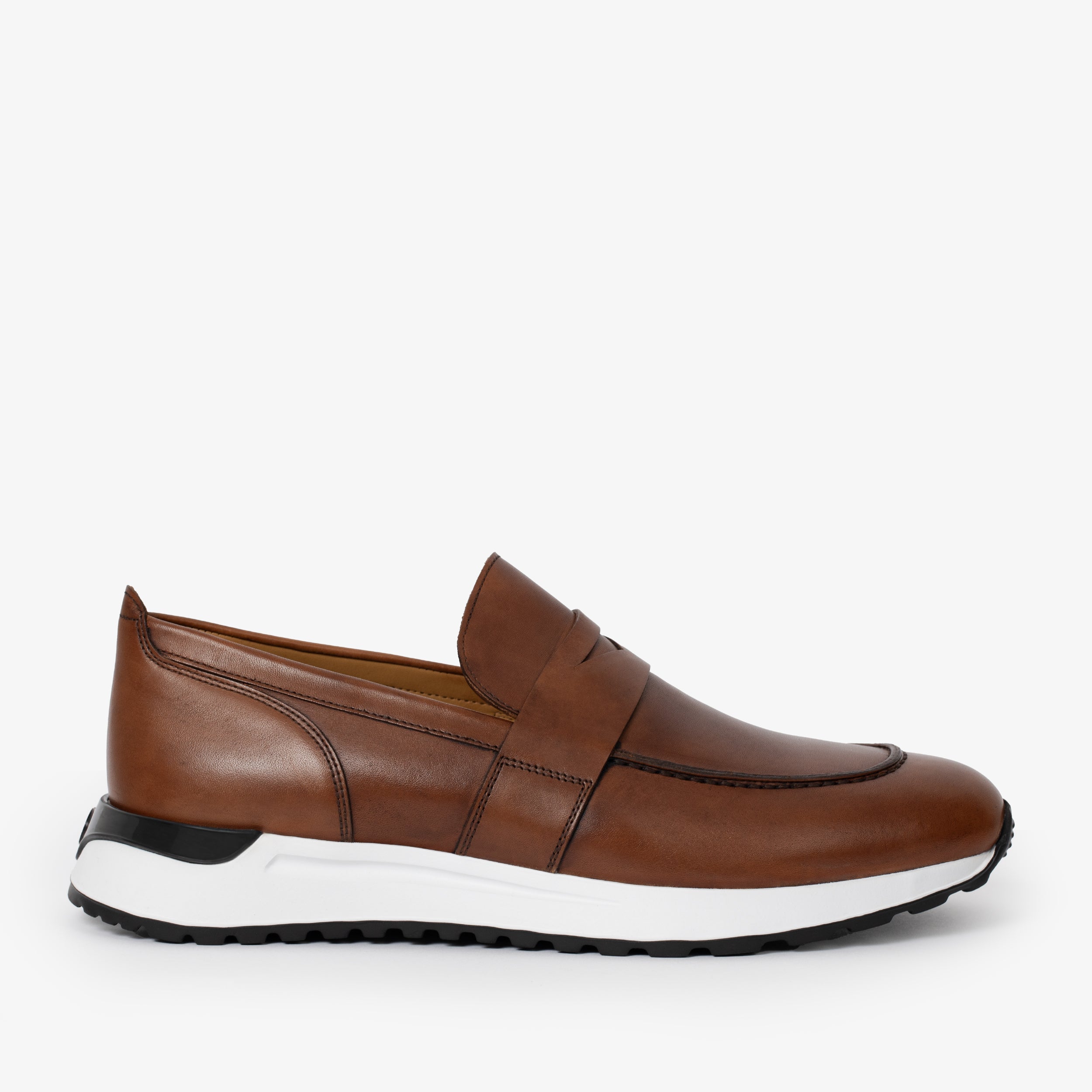 Vinci Leather Shoes The Lara Tan Leather Men Sneaker
