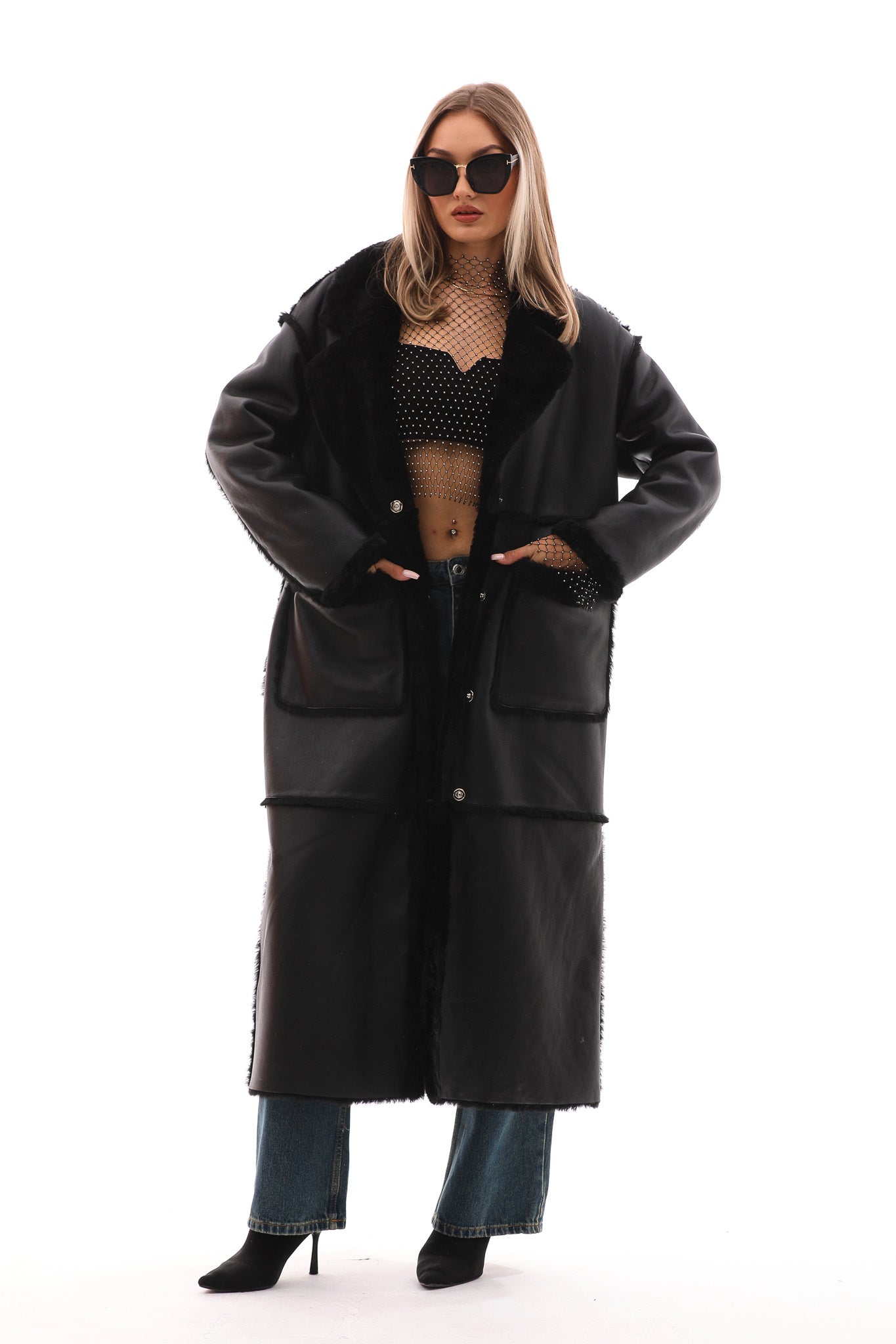 The Virelli Reversible Leather Women Jacket