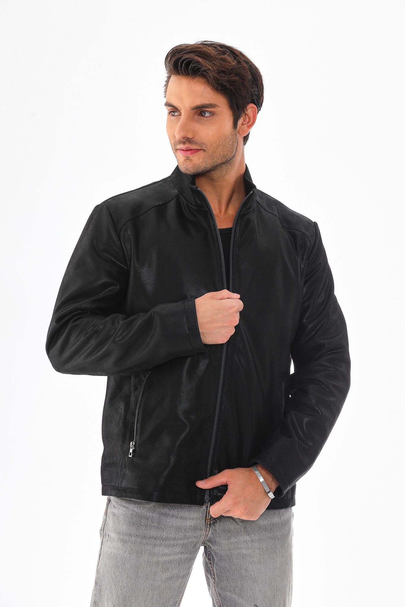 The Varden Black Leather Men Jacket