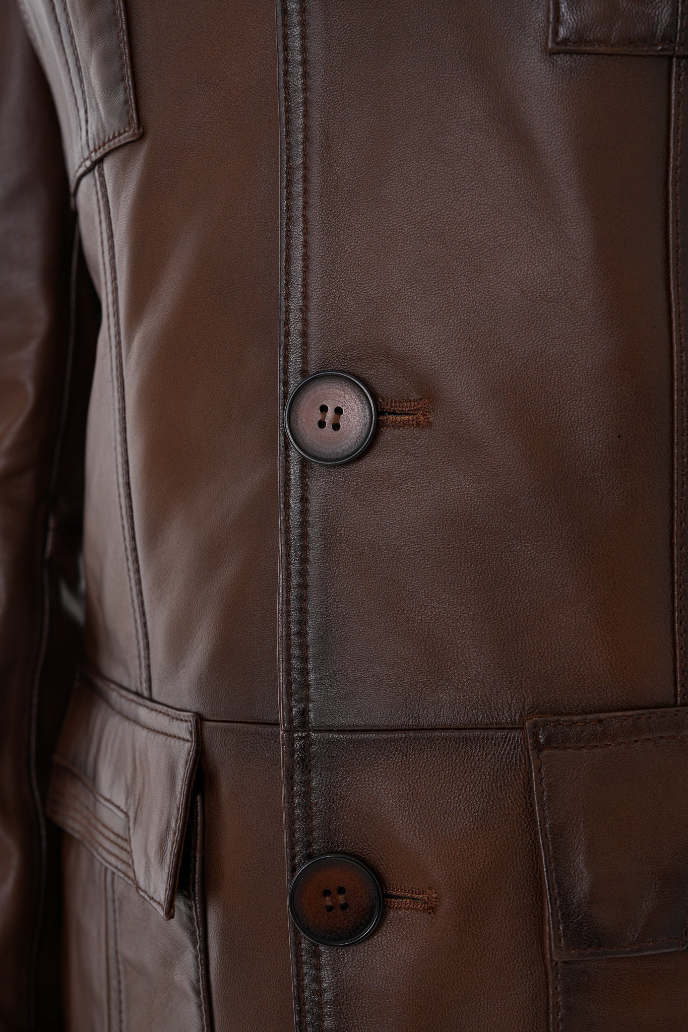 The Ravenna Brown Leather Men Jacket