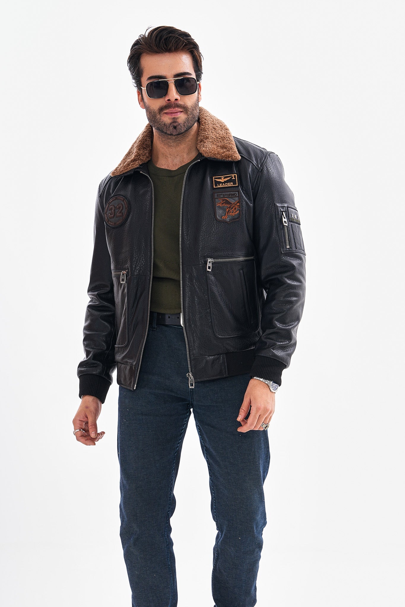 The Northway Black Lambskin Men Leather Jacket