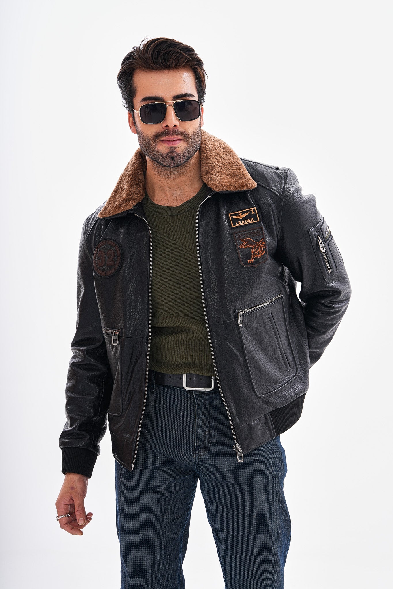 The Northway Black Lambskin Men Leather Jacket