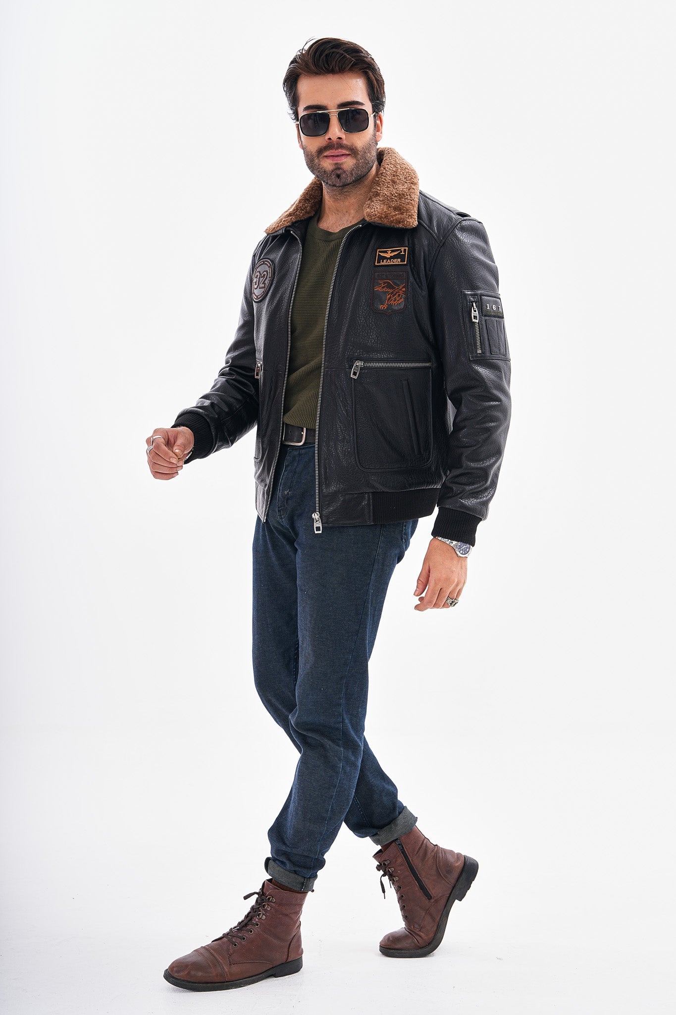 The Northway Black Lambskin Men Leather Jacket