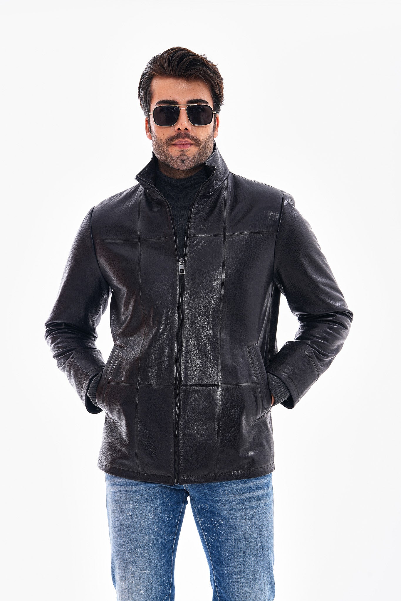 The Nero Black Leather Men Jacket