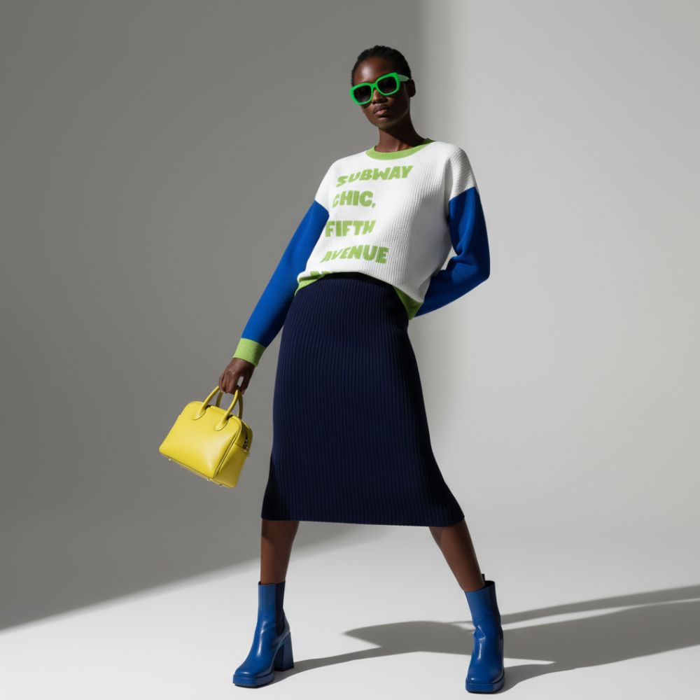 BYMANYC New York Manhattan Sweater Color Block Knitwear