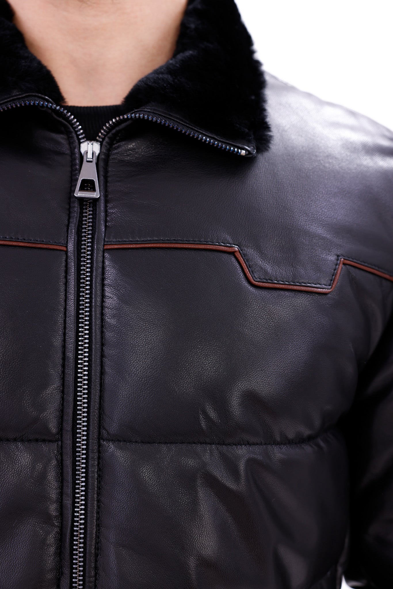 The Valtina Black Shearling Men Jacket