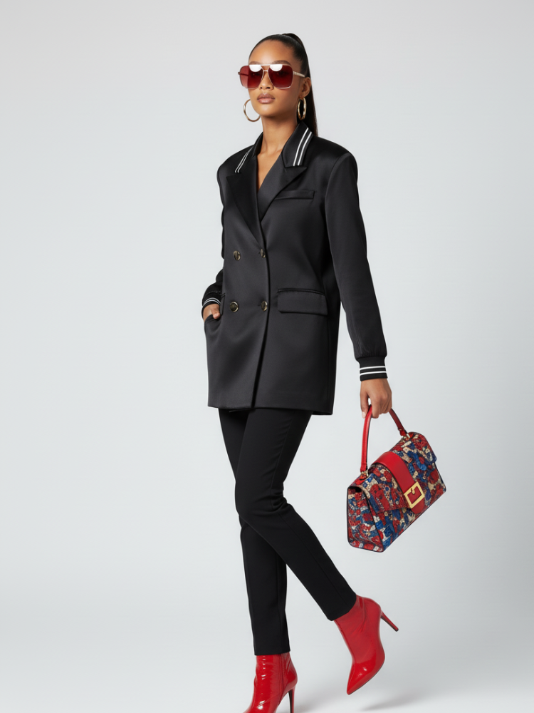 MIDTOWN Satin Tunic Blazer BYMANYC ® New York